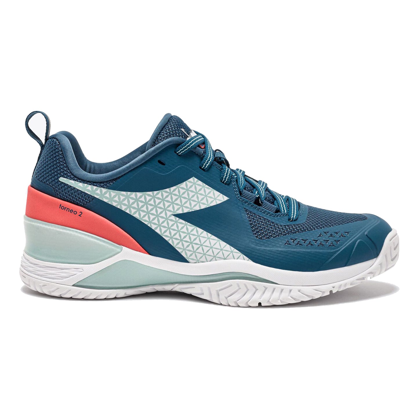 Diadora Blushield Torneo 2 Scarpa Per Tutte Le Superfici Donna-Color Petrolio,Mint
