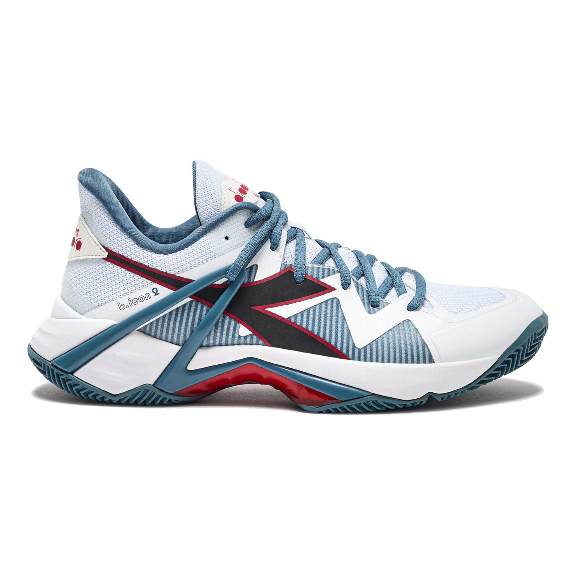 Diadora B.Icon 2 Scarpa per terra rossa Uomini-bianco,color petrolio