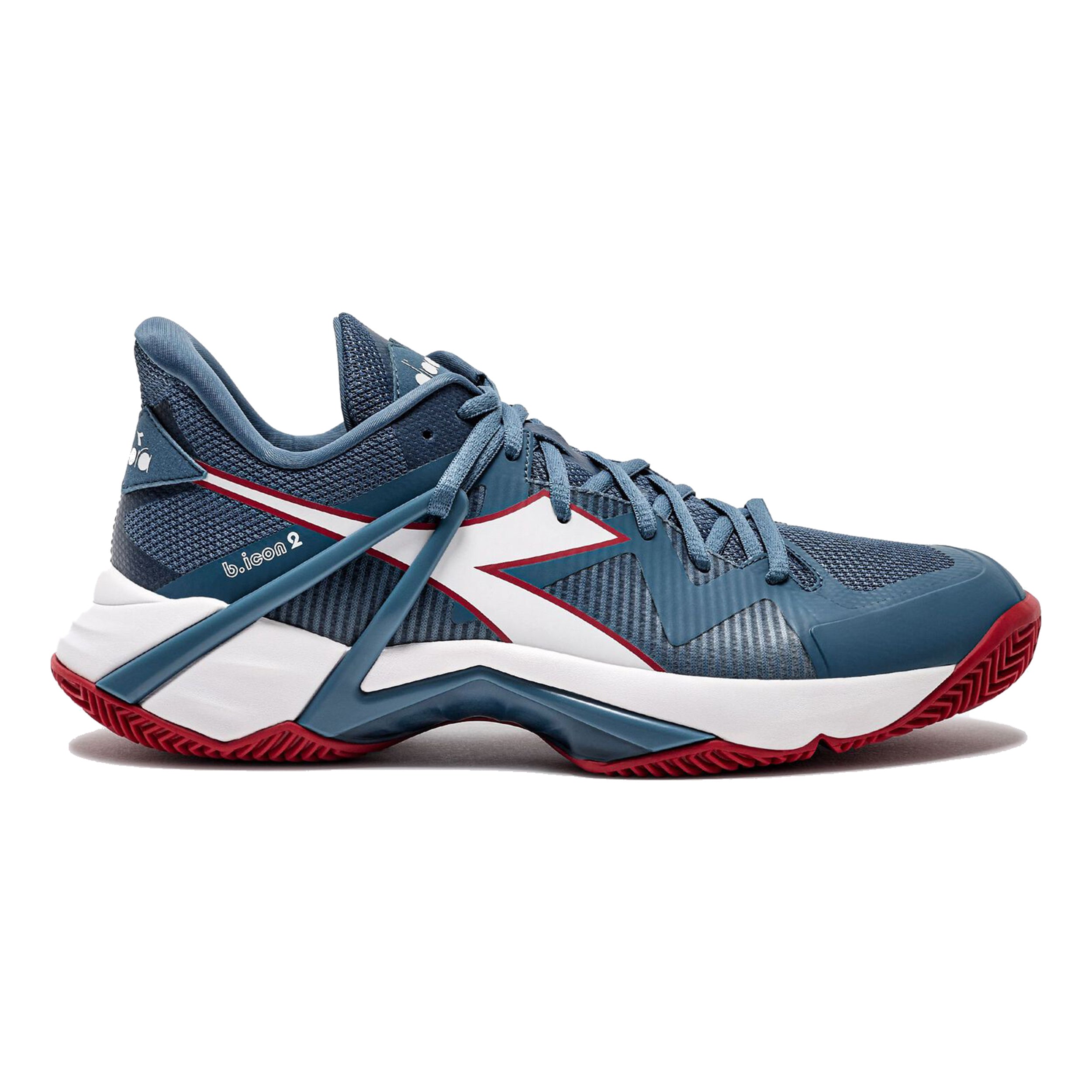 Diadora B.Icon 2 Scarpa per terra rossa Uomini-color petrolio,rosso