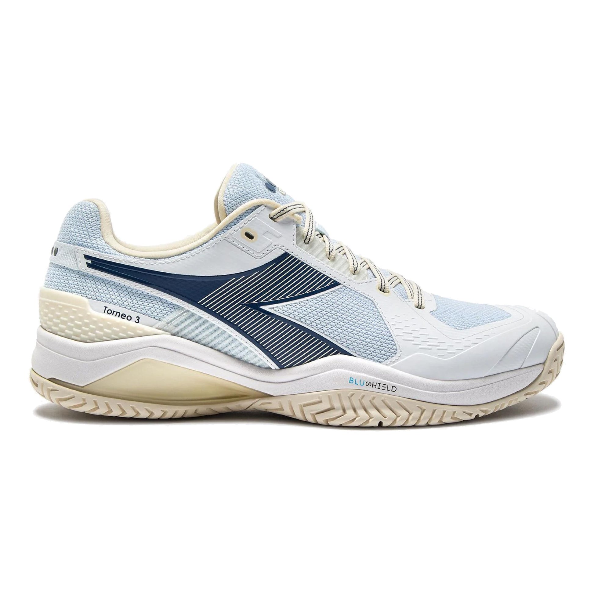 Diadora Blushield Torneo 3 Scarpa Per Tutte Le Superfici Uomini-Bianco,Blu