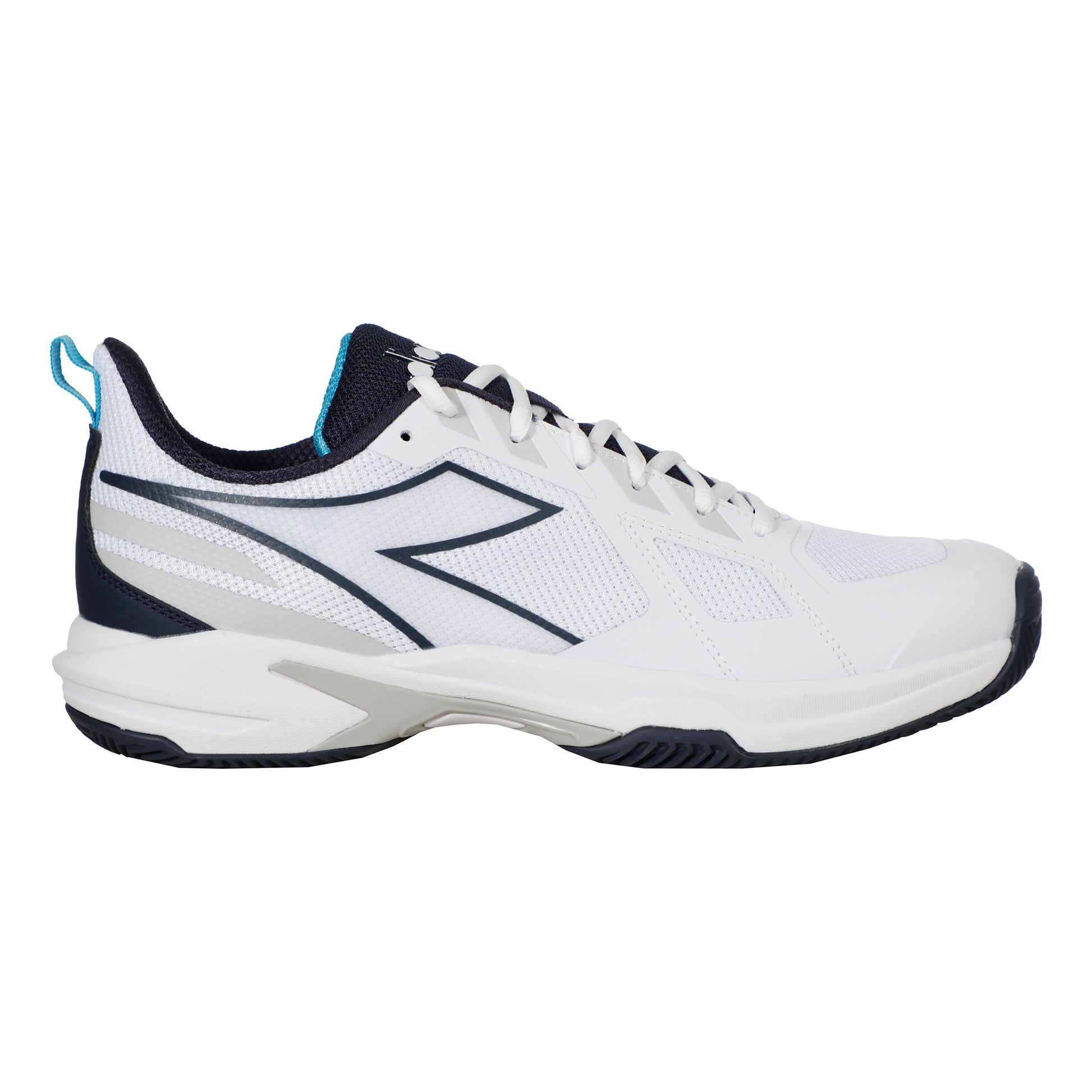 Diadora Trofeo 3 Scarpa Per Terra Rossa Uomini-Bianco,Blu Scuro