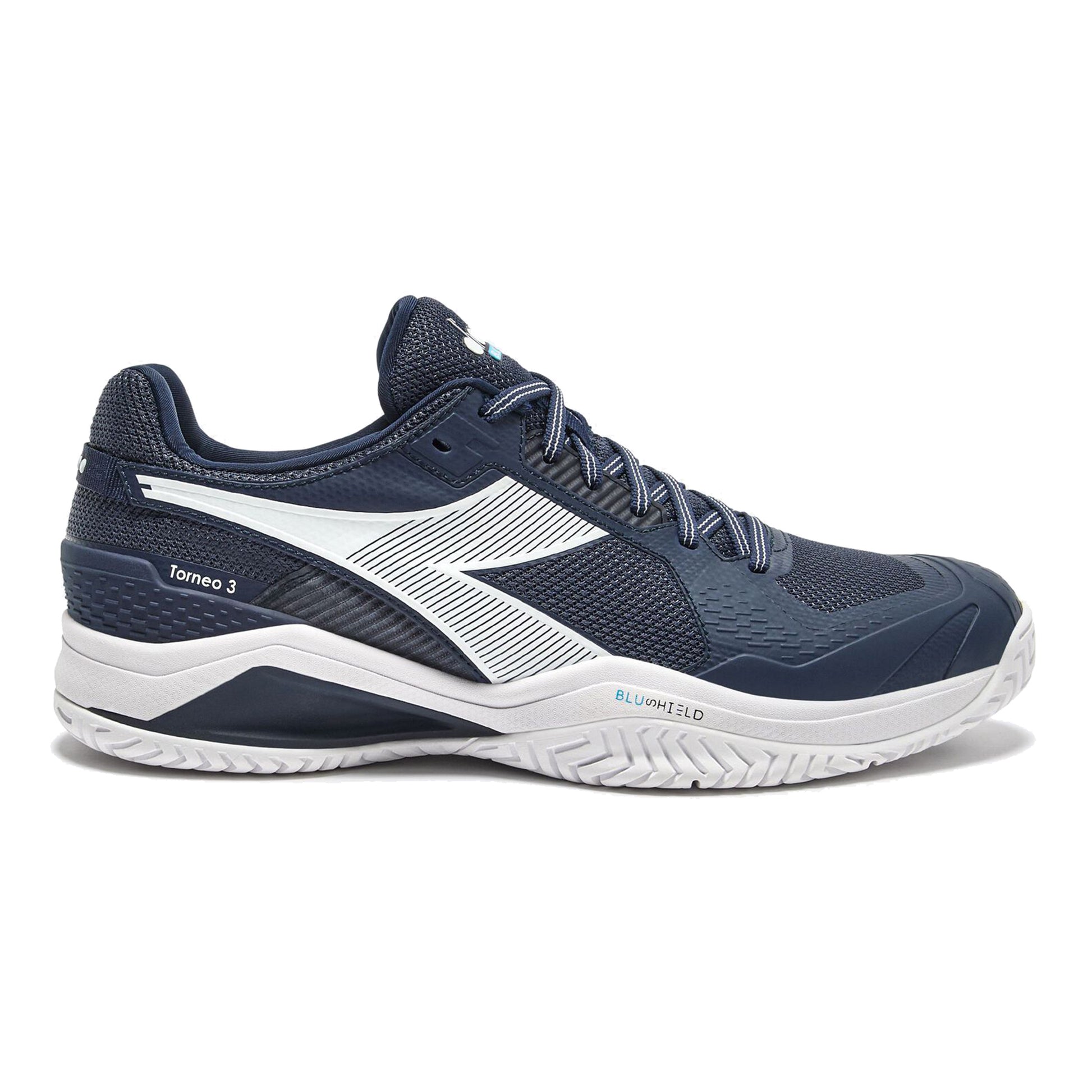 Diadora Blushield Torneo 3 Scarpa per terra rossa Uomini-blu scuro,bianco