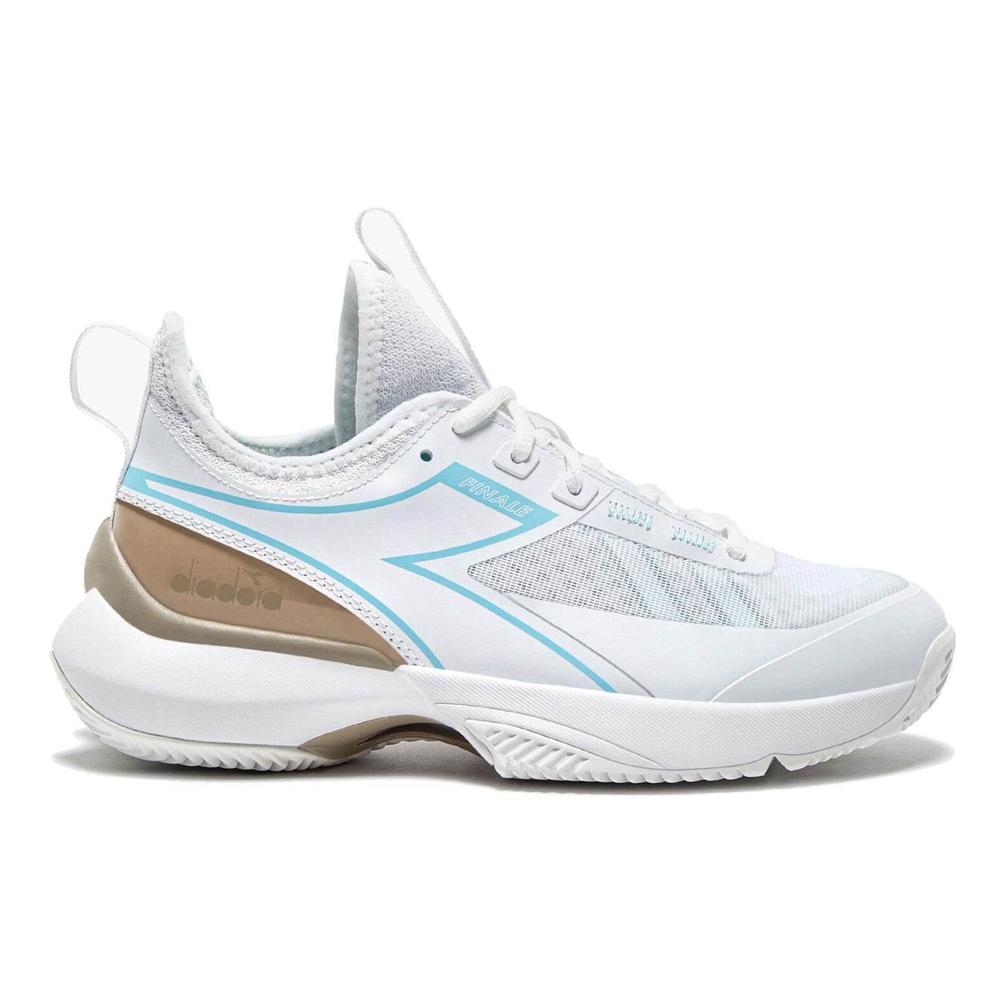 Diadora Finale Scarpa Per Terra Rossa Donna-Bianco,Beige