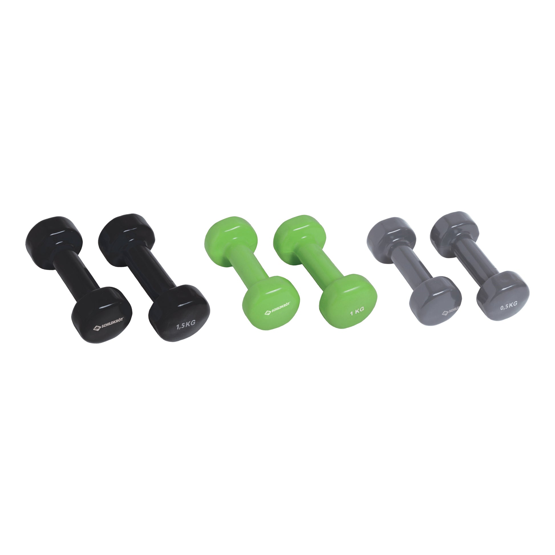 Schildkröt Fitness Vinyl Manubrio Soft In Valigia-Grigio,Nero