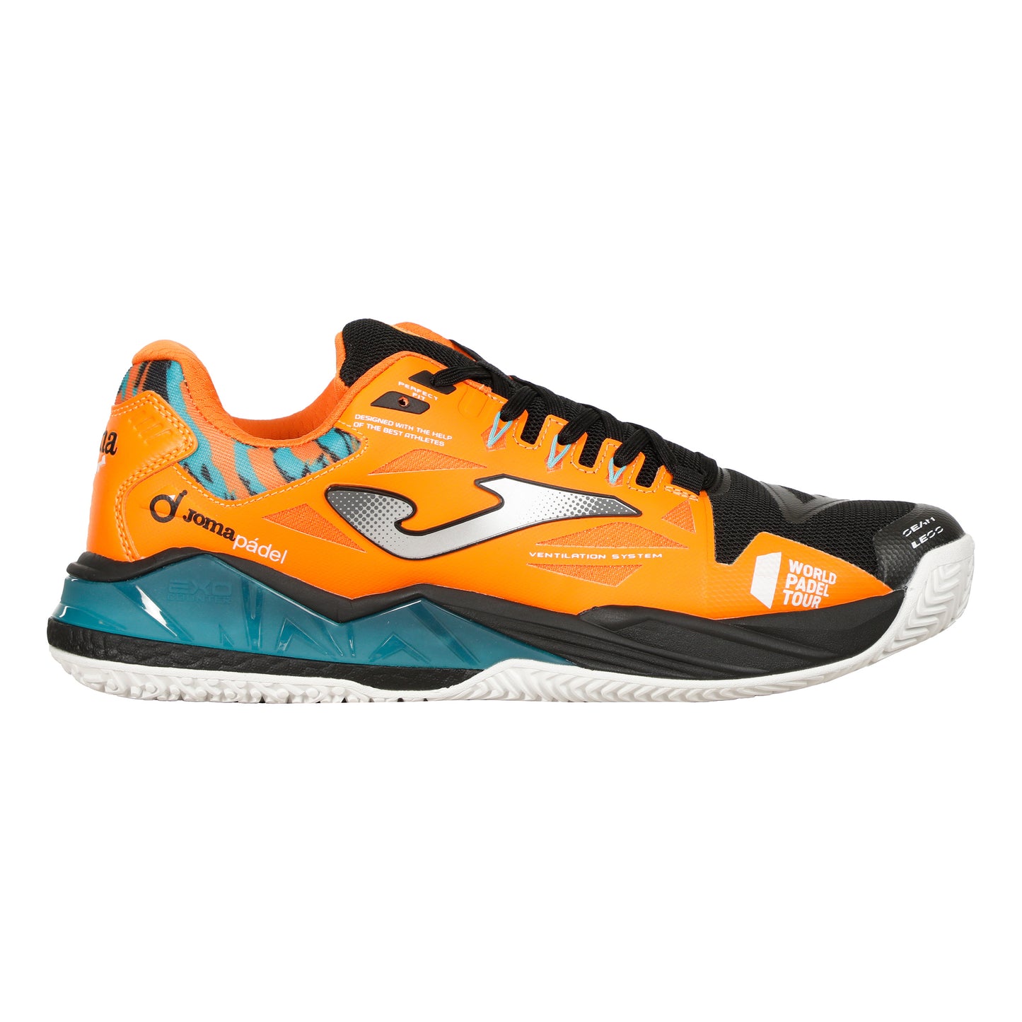 Joma Spin Scarpa da padel Uomini - arancione, argento
