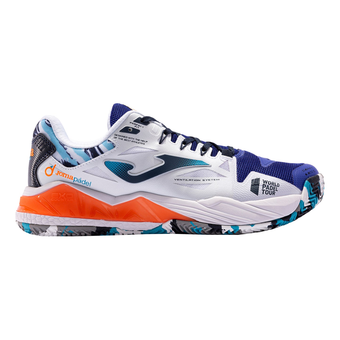 Joma Spin Scarpa da padel Uomini - blu, bianco