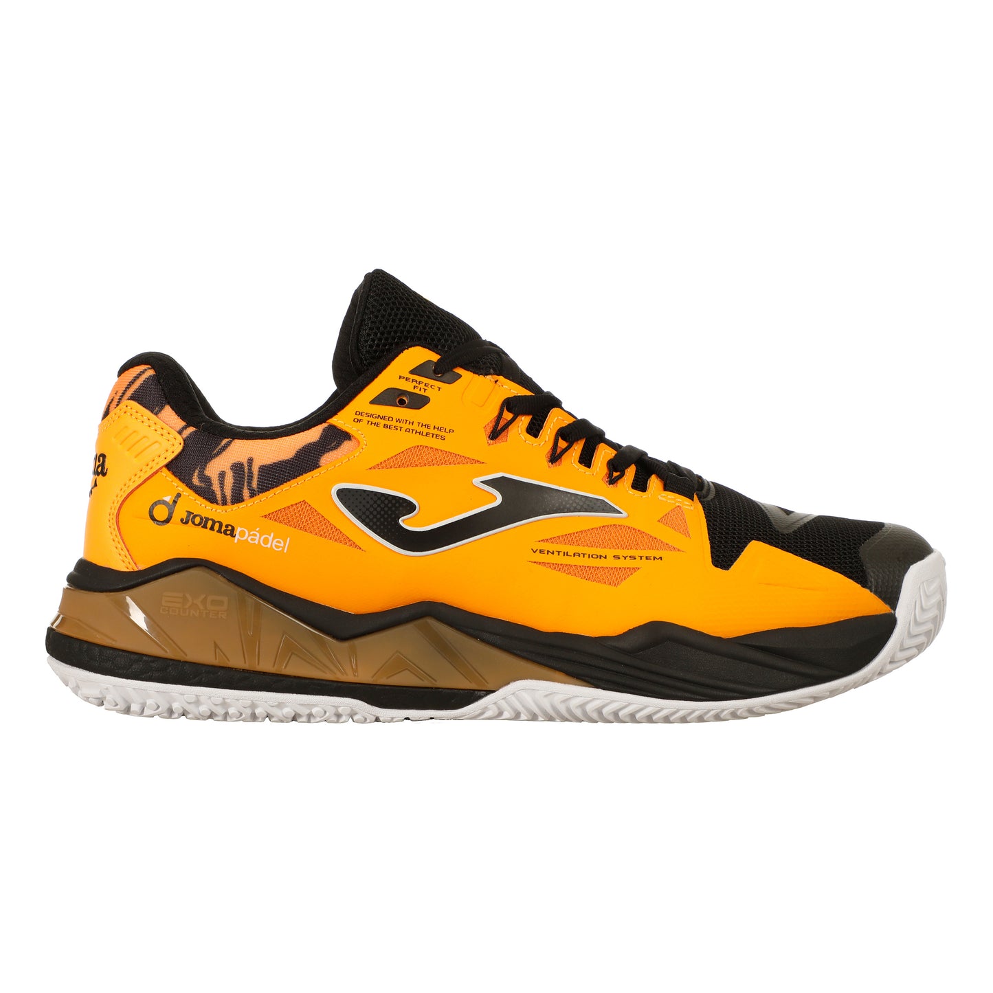 Joma Spin Scarpa da padel Uomini - arancione, nero