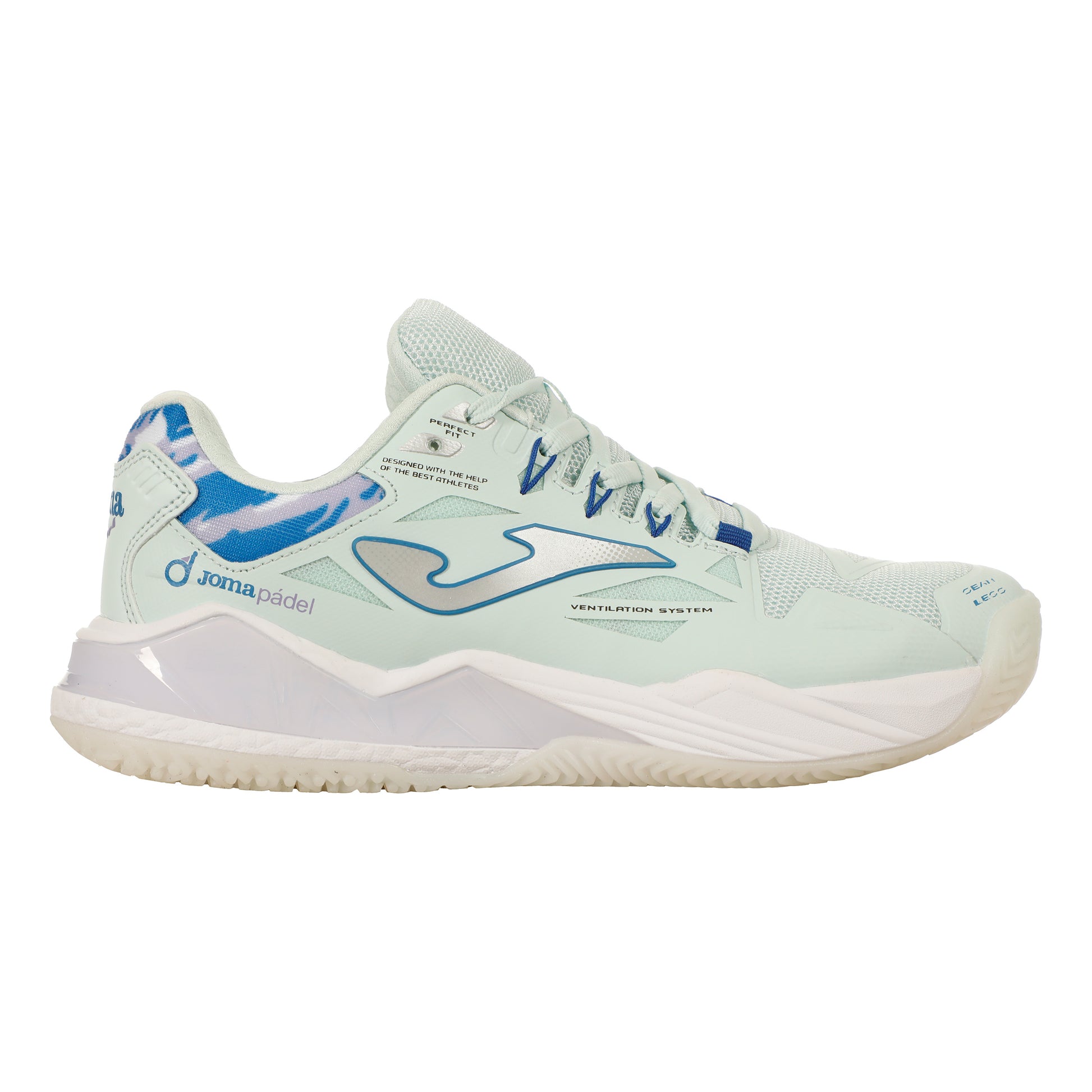 Joma Spin Scarpa da padel Donna - blu chiaro, lilla