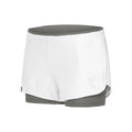 Nica Tech 2 In 1 Pantaloncini Donna-Bianco,Grigio