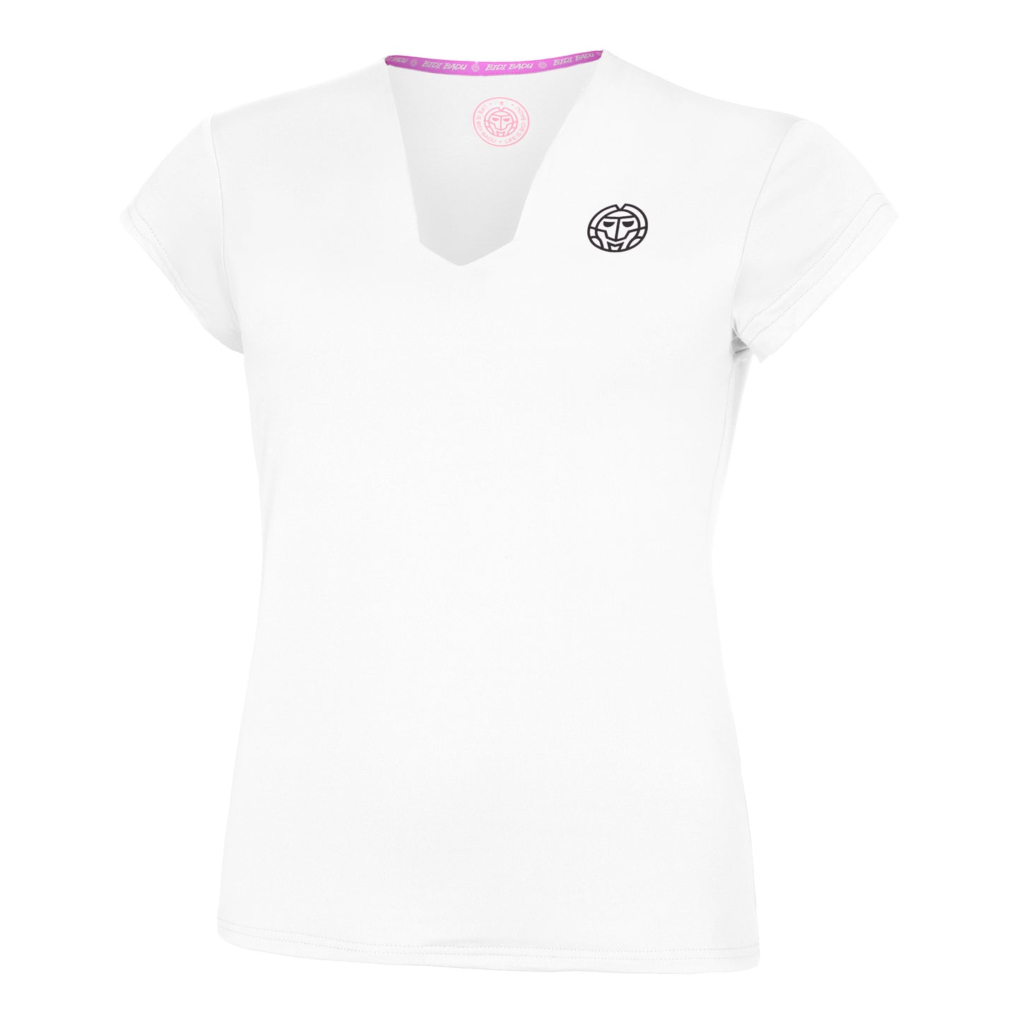 BIDI BADU Crew V-Neck Maglietta Donna-Bianco