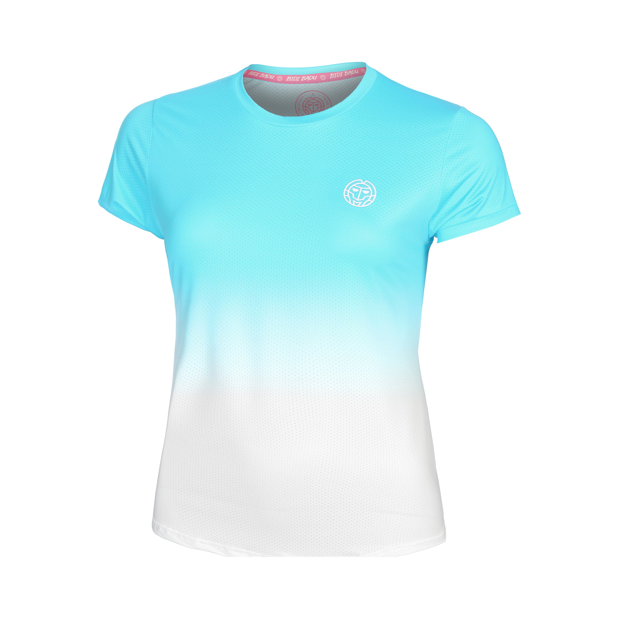 BIDI BADU Crew Gradiant Maglietta Ragazze-Turchese,Bianco