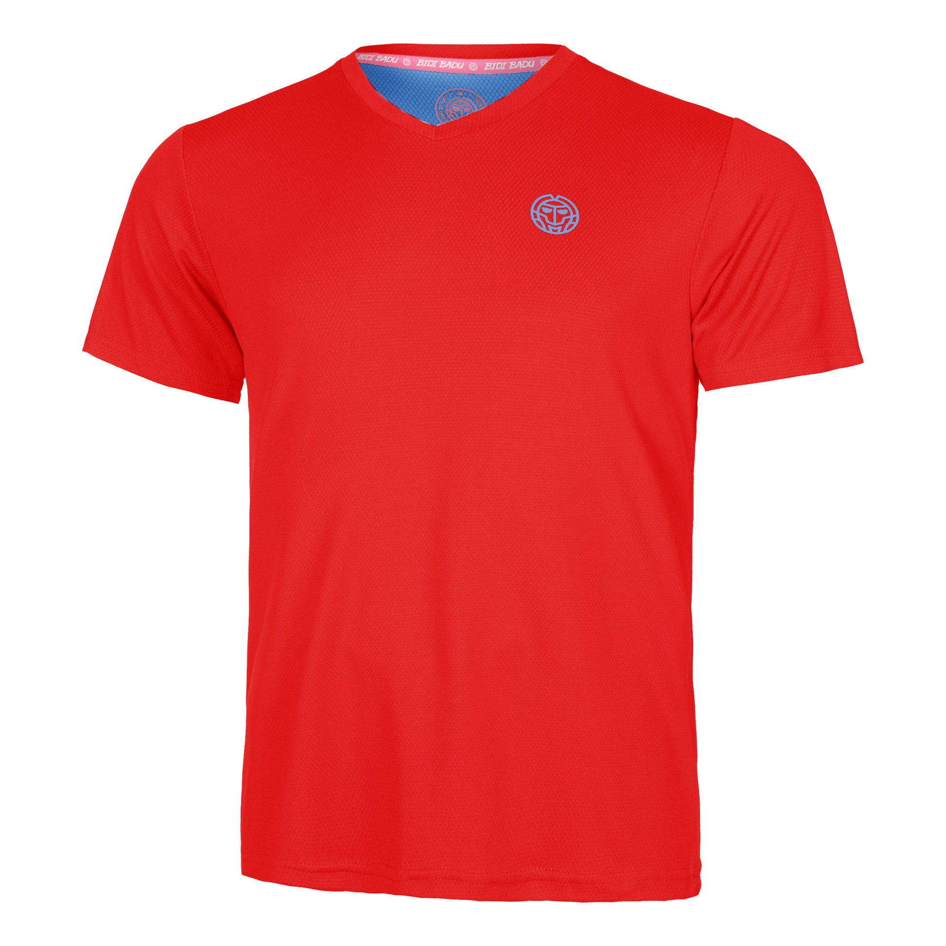 BIDI BADU Crew Inside Out V-Neck Maglietta Uomini - rosso