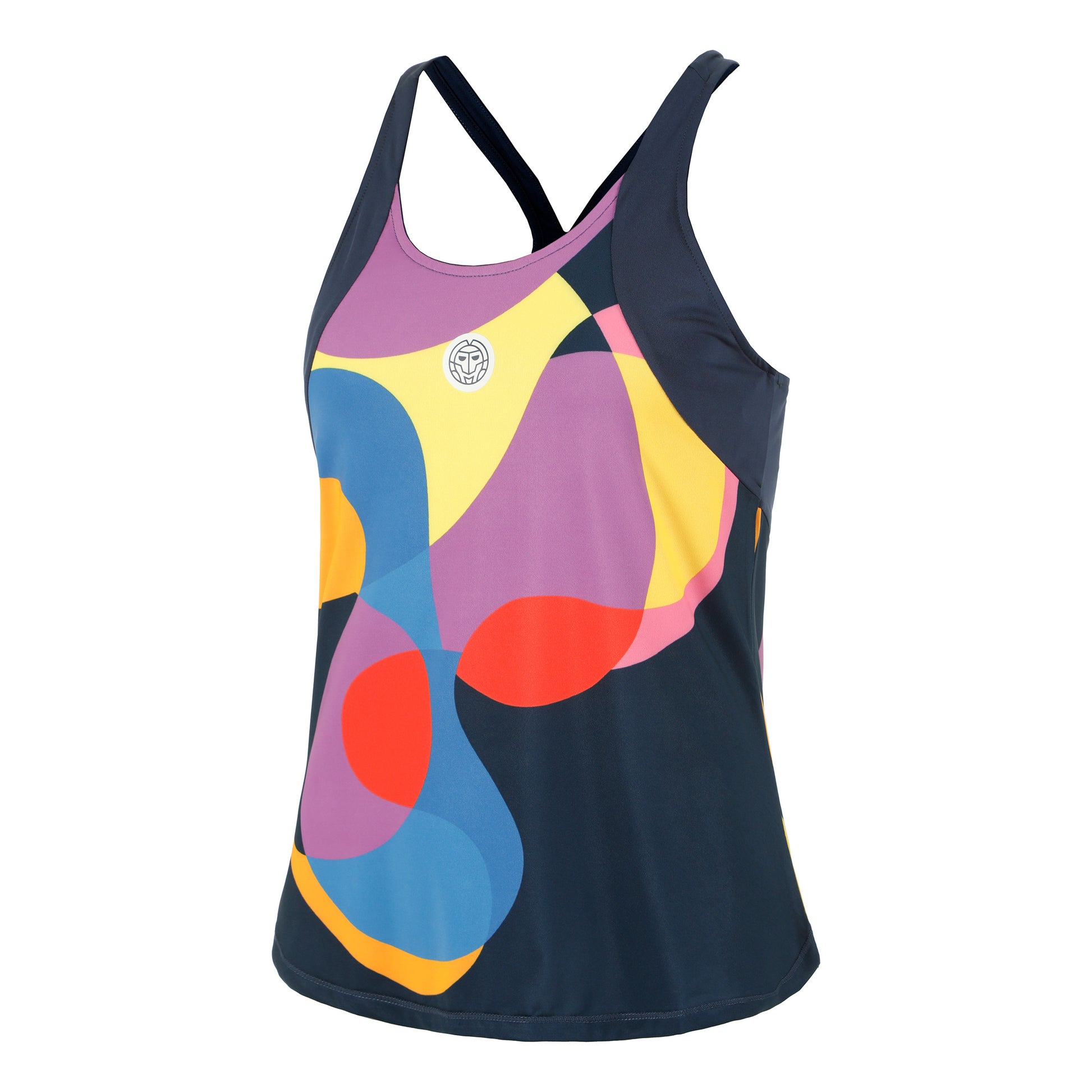 BIDI BADU Twiggy Canottiera Donna-Blu Scuro,Multicolore