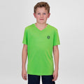 Crew Inside Out V-Neck Maglietta Ragazzi-Verde Neon,Blu Scuro