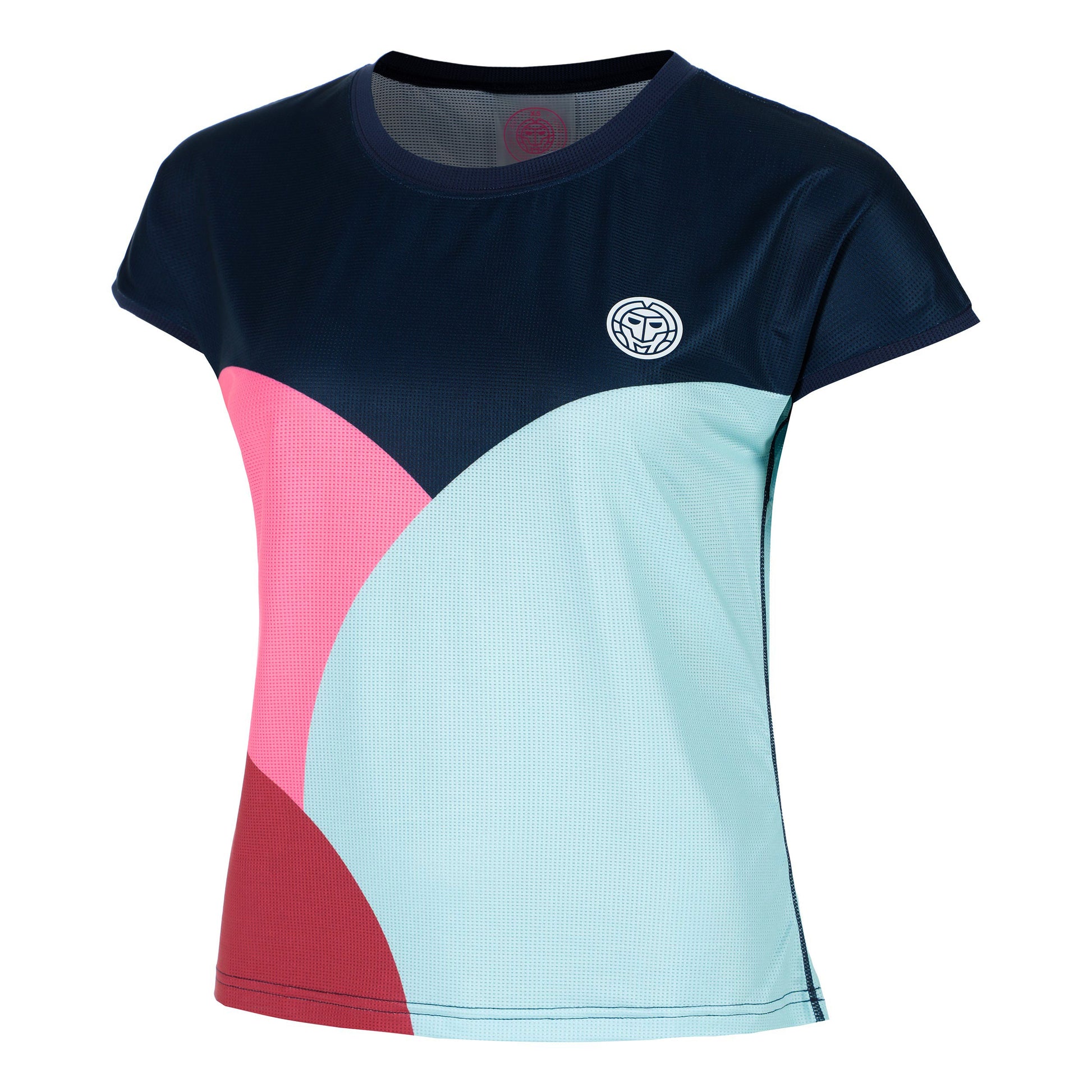 BIDI BADU Bubble Maglietta Donna-Blu Scuro,Turchese
