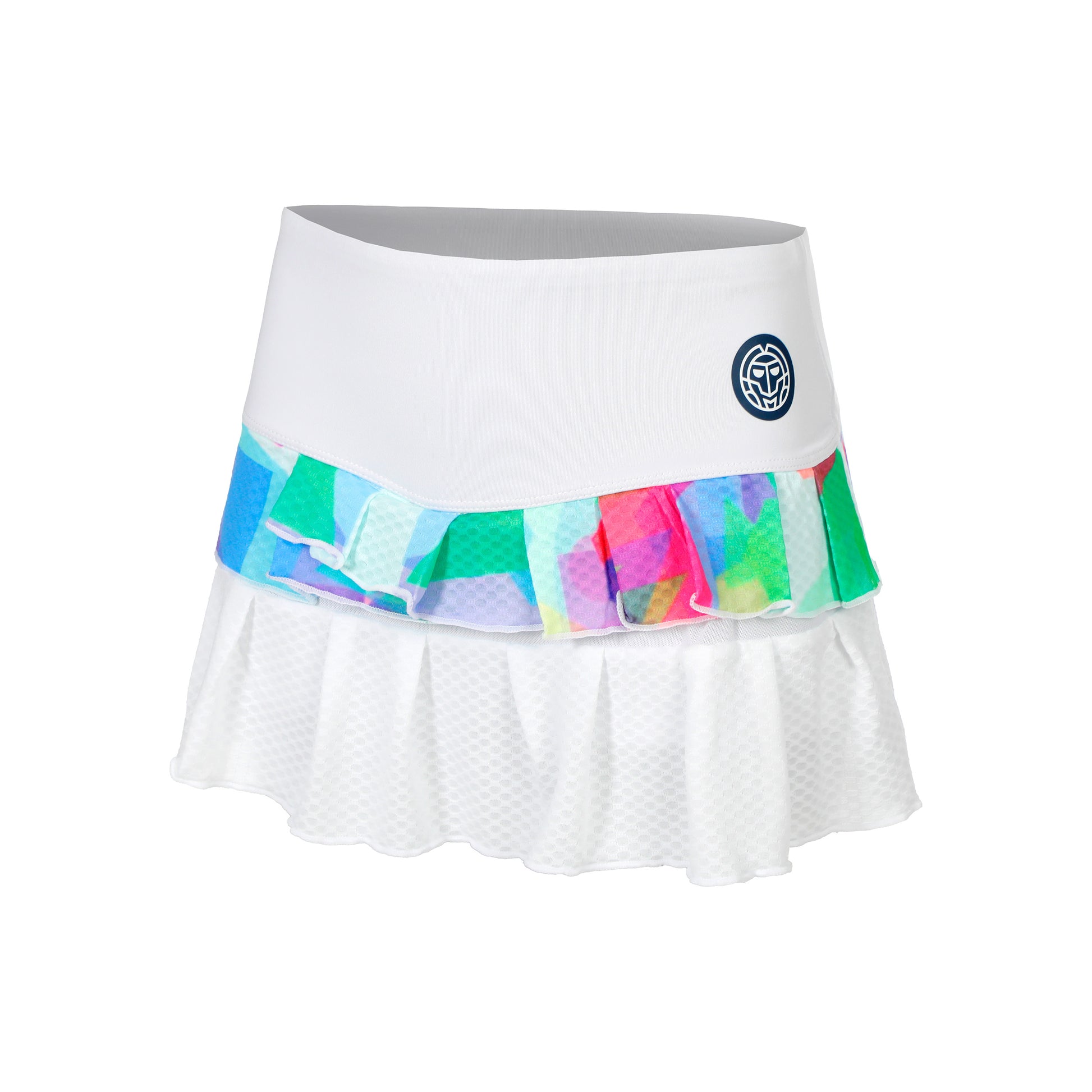 BIDI BADU Kaleido Pleated Gonna Donna-Bianco,Multicolore