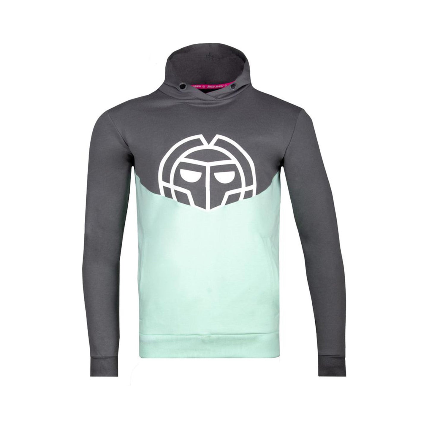 BIDI BADU Bassem Lifestyle Felpa con cappuccio Ragazzi - grigio scuro, mint