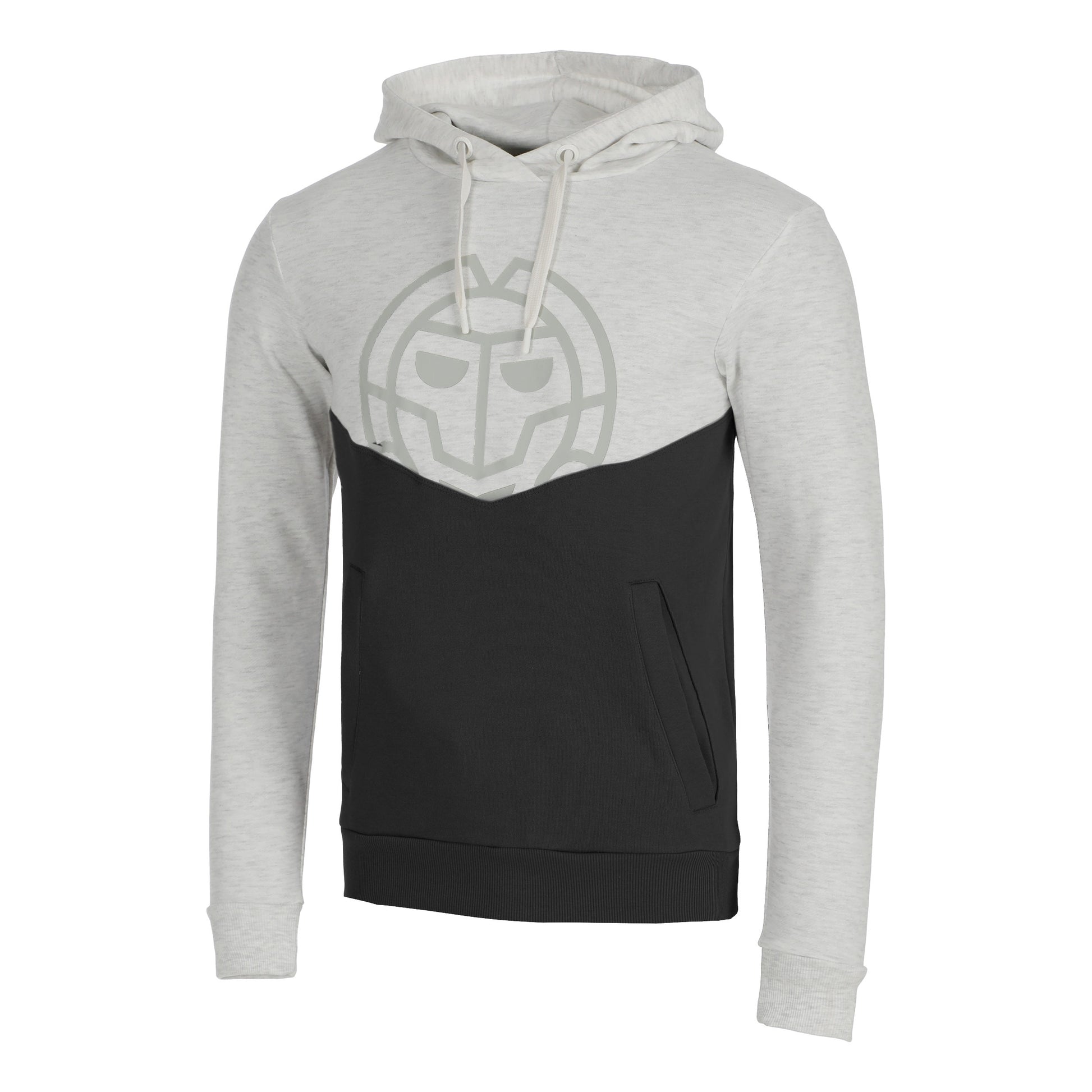 BIDI BADU Lunis Lifestyle Felpa Con Cappuccio Uomini-Grigio Chiaro,Nero