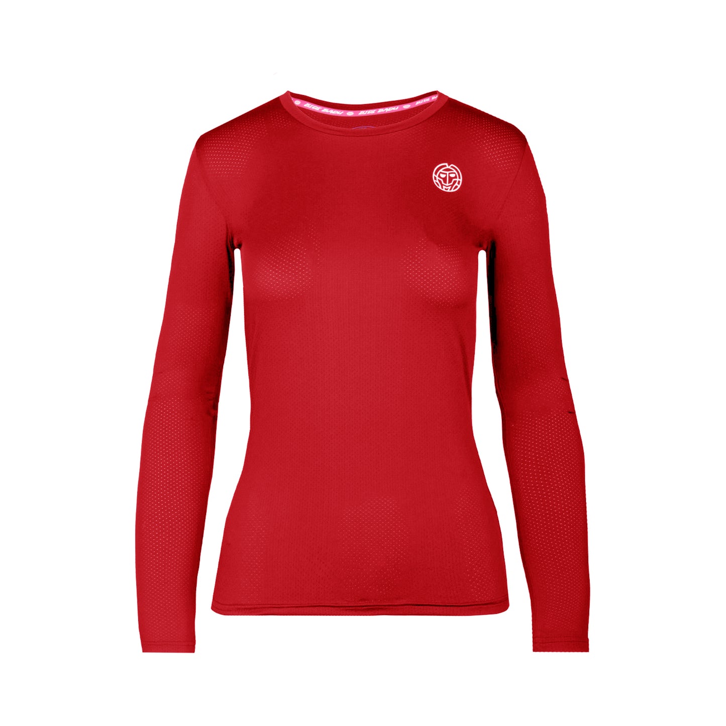 BIDI BADU Mina Tech Roundneck Manica lunga Ragazze - rosso scuro,