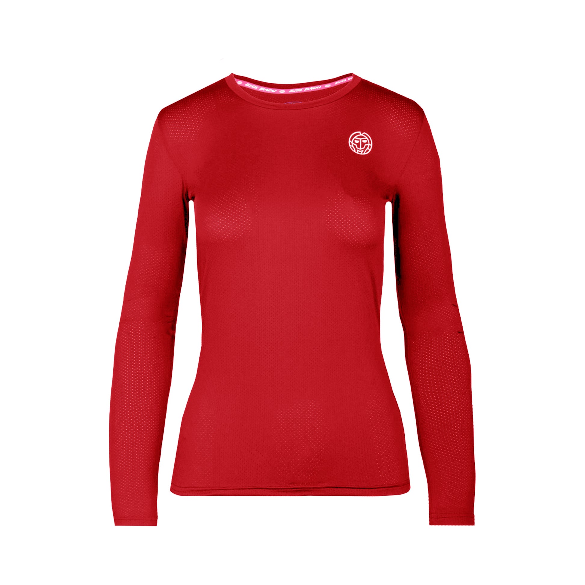 BIDI BADU Mina Tech Roundneck Manica lunga Ragazze - rosso scuro,