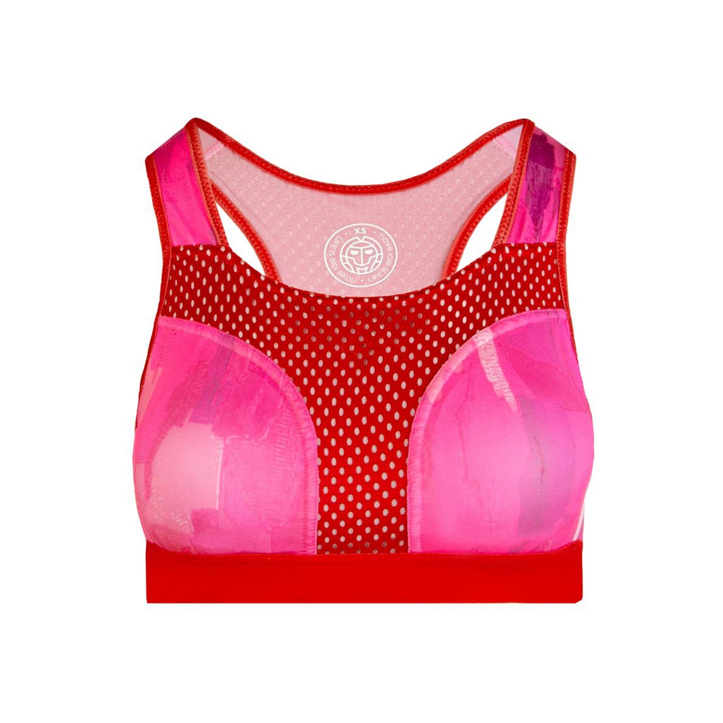BIDI BADU Singa Tech Reggiseni Sportivi Donna-Rosso,Rosa