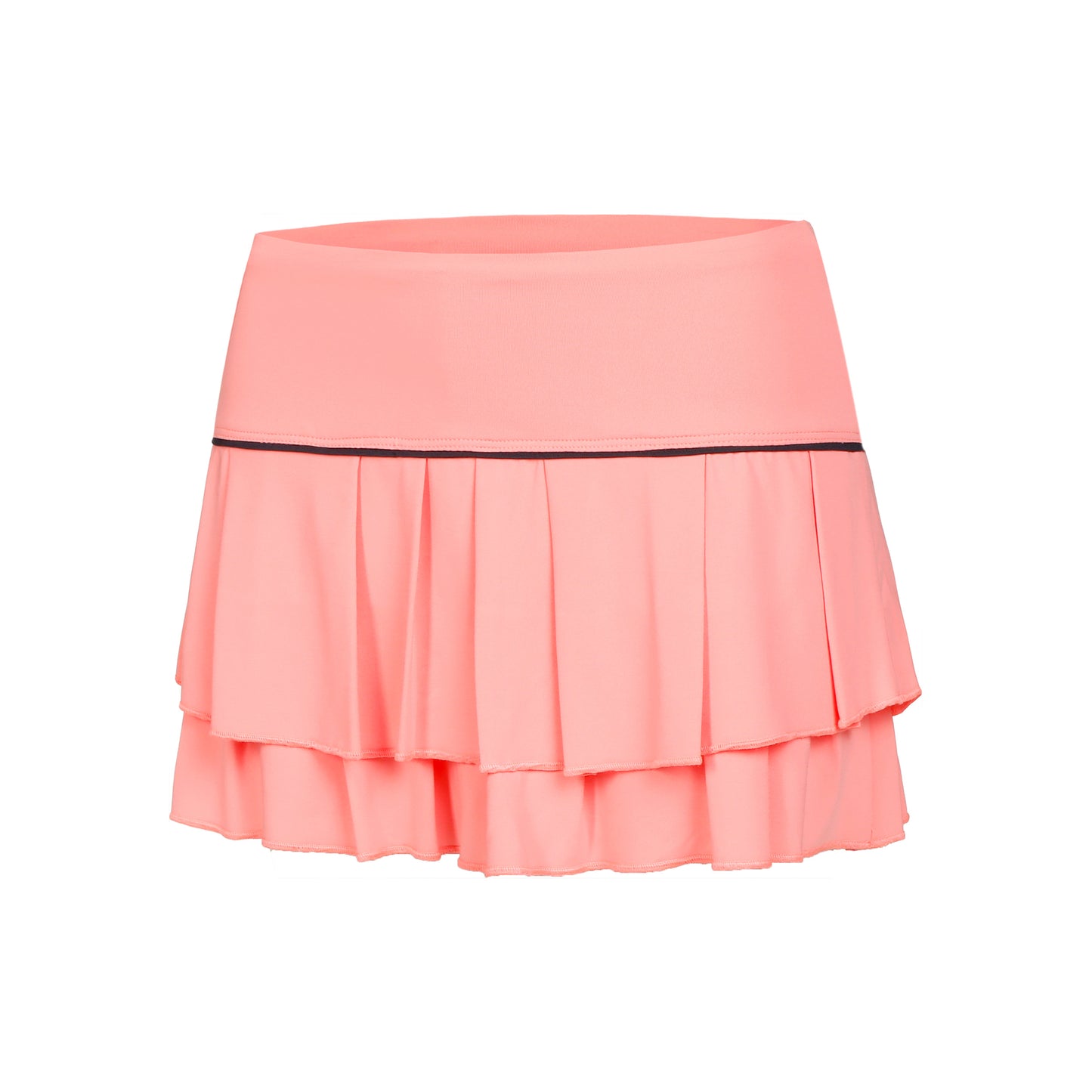 Lucky in Love Pleat Tier With Piping Gonna Donna-Albicocca,Nero