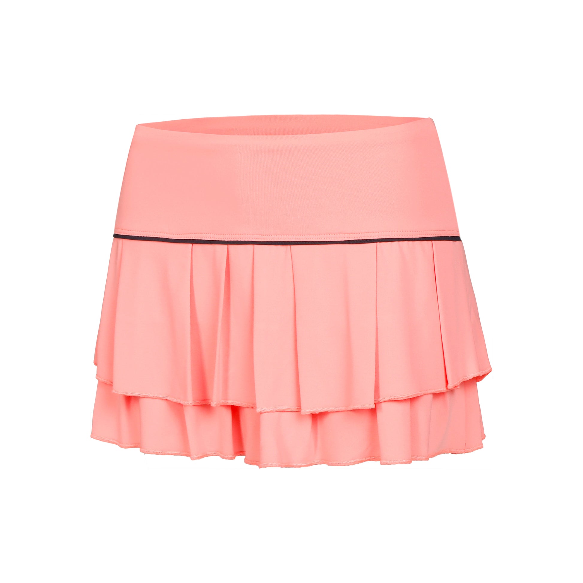 Lucky in Love Pleat Tier With Piping Gonna Donna-Albicocca,Nero