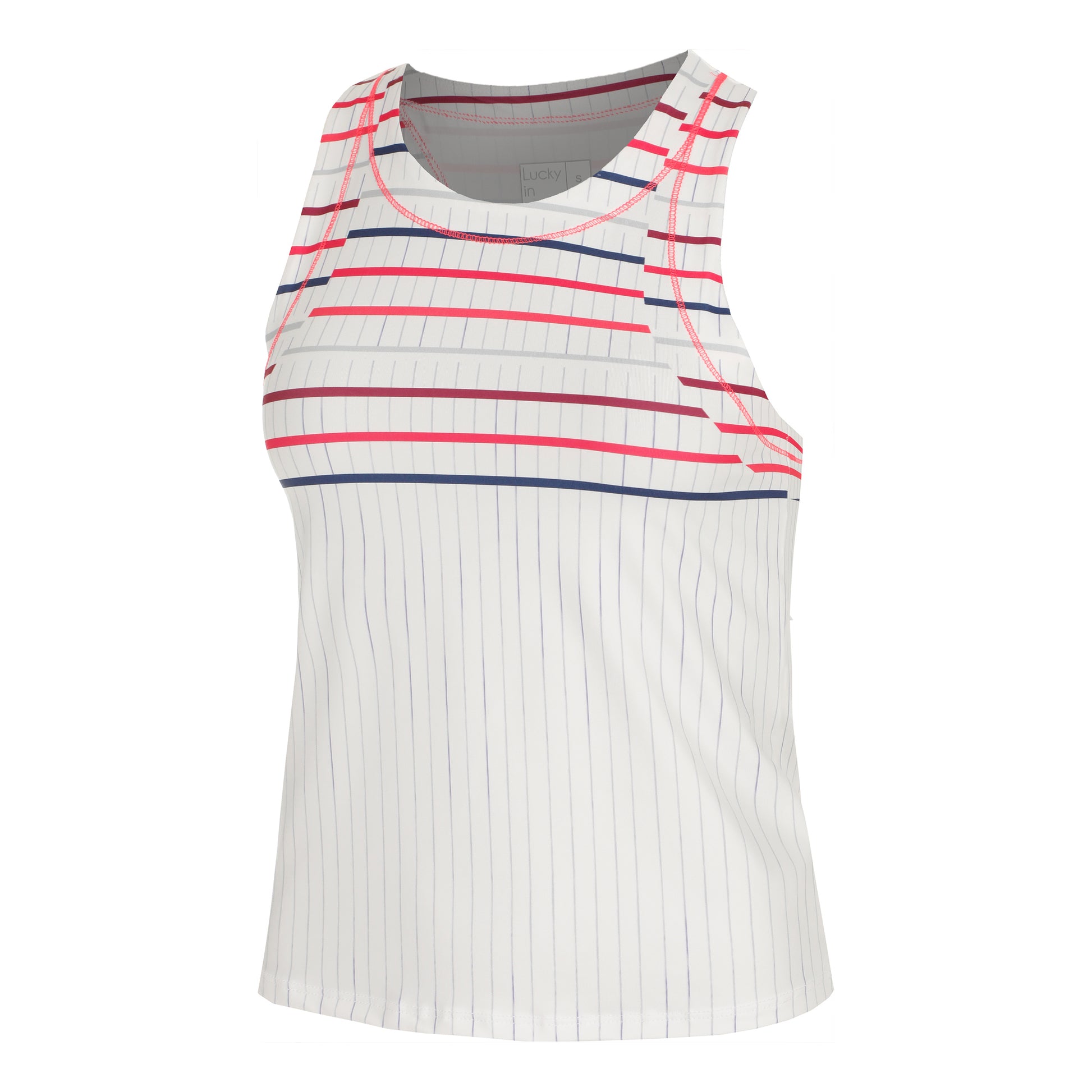 Lucky in Love Berry Buzz Canottiera Donna-Bianco,Multicolore