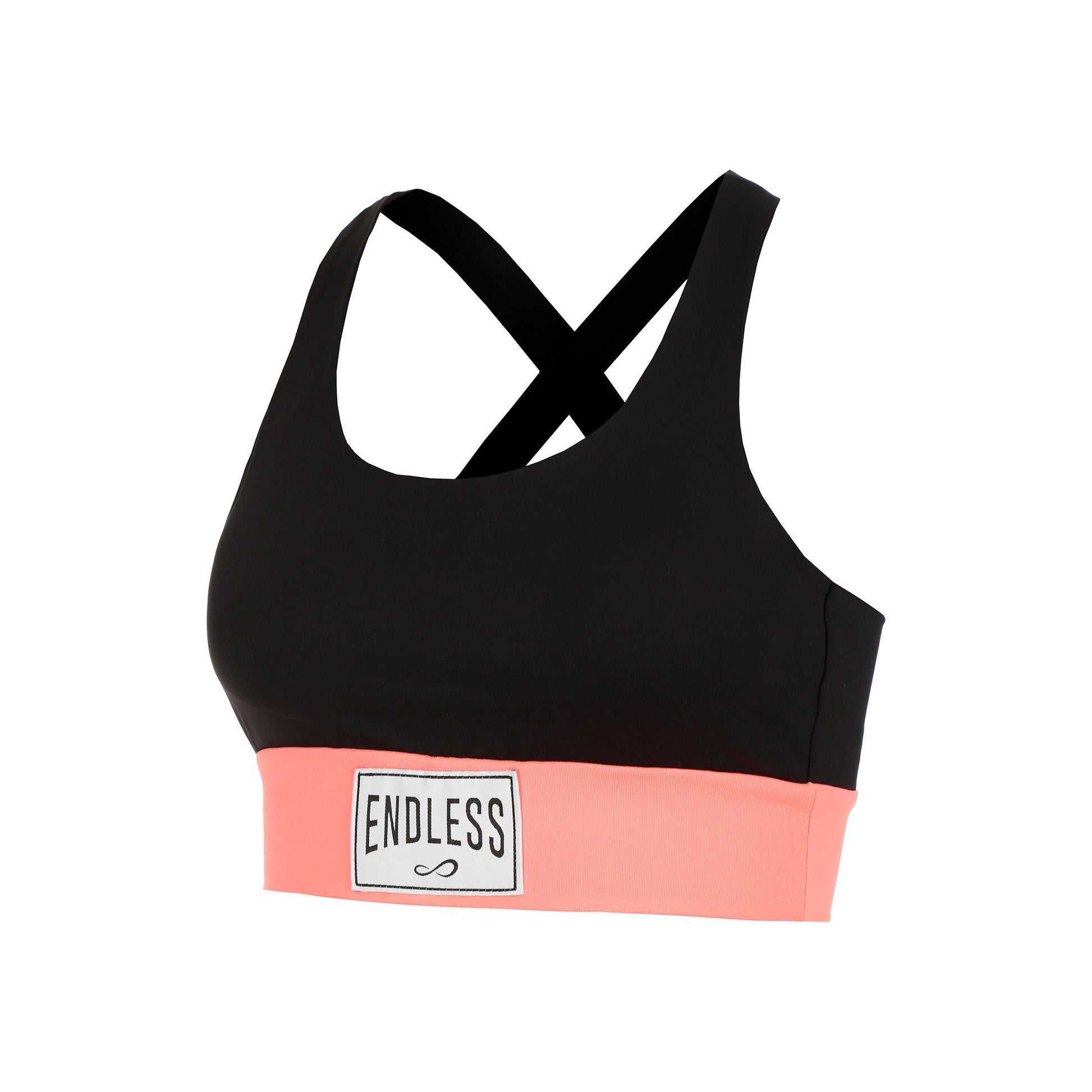 Endless Skin Label Canottiera Donna-Nero, Corallo