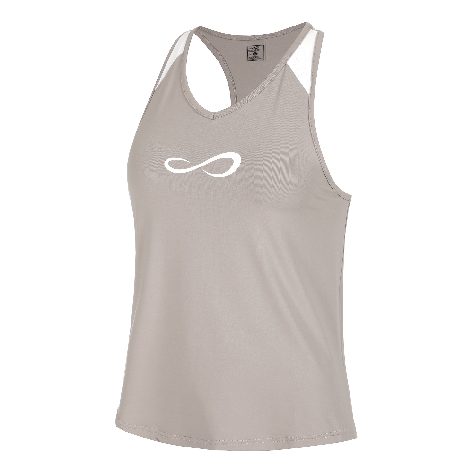 Endless Speed V Canottiera Donna - crema,