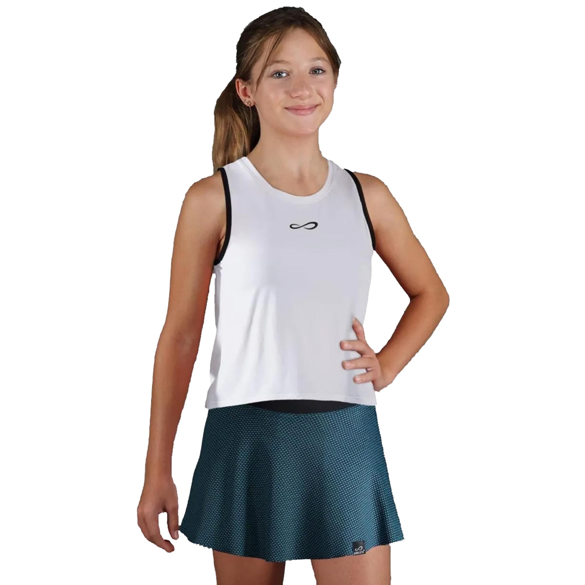 Endless Court Canottiera Ragazze - bianco,