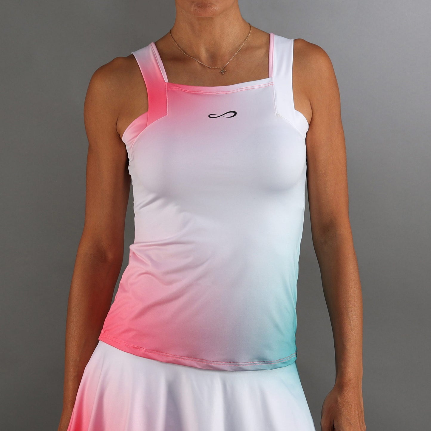 Endless Breeze Canottiera Donna-Rosa Neon,Bianco