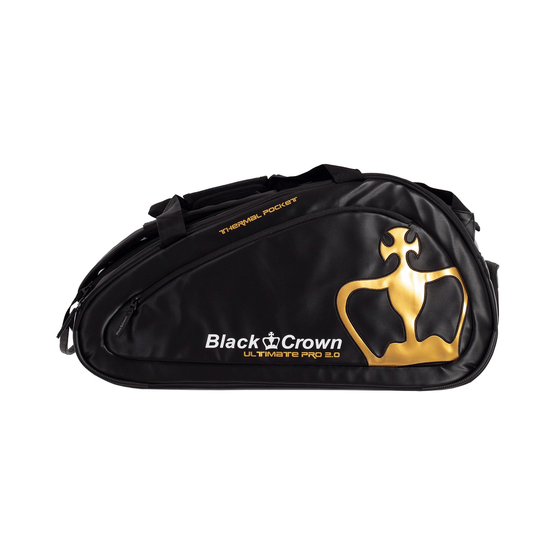 Black Crown Ultimate Pro 2.0 Borsa Per Racchetta Da Padel-Nero,Oro