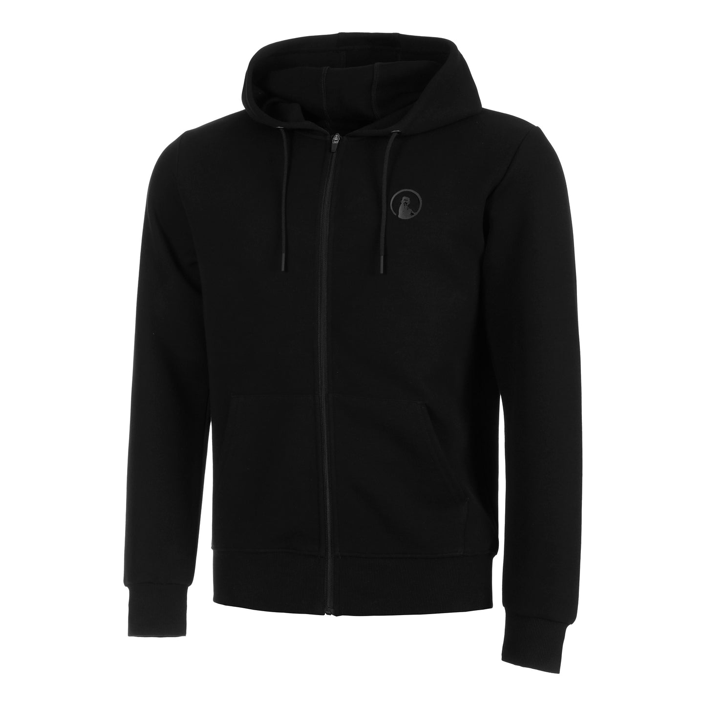 Quiet Please Tonal Core Zip Felpa Uomini-Nero