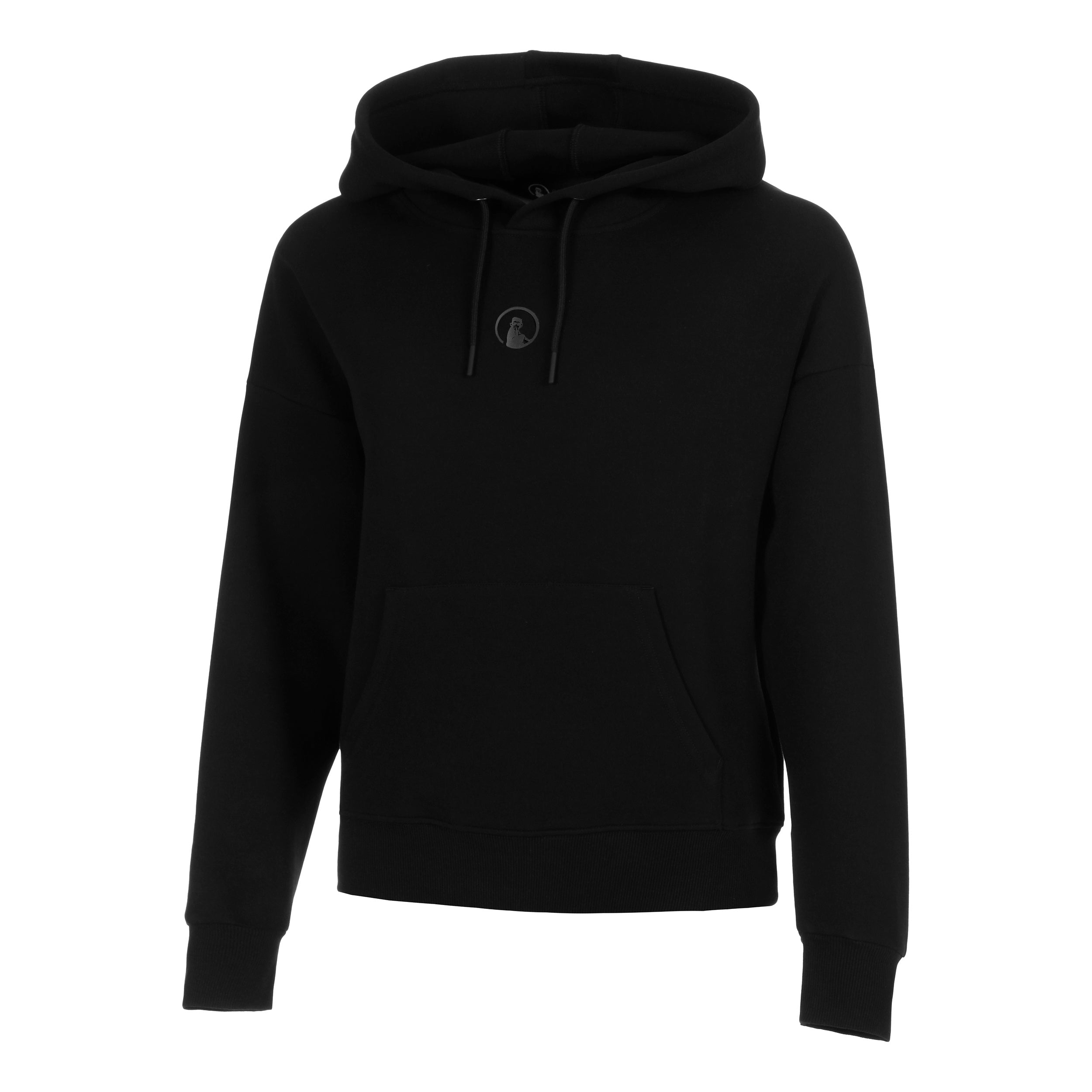 Quiet Please Tonal Core Felpa Con Cappuccio Donna-Nero