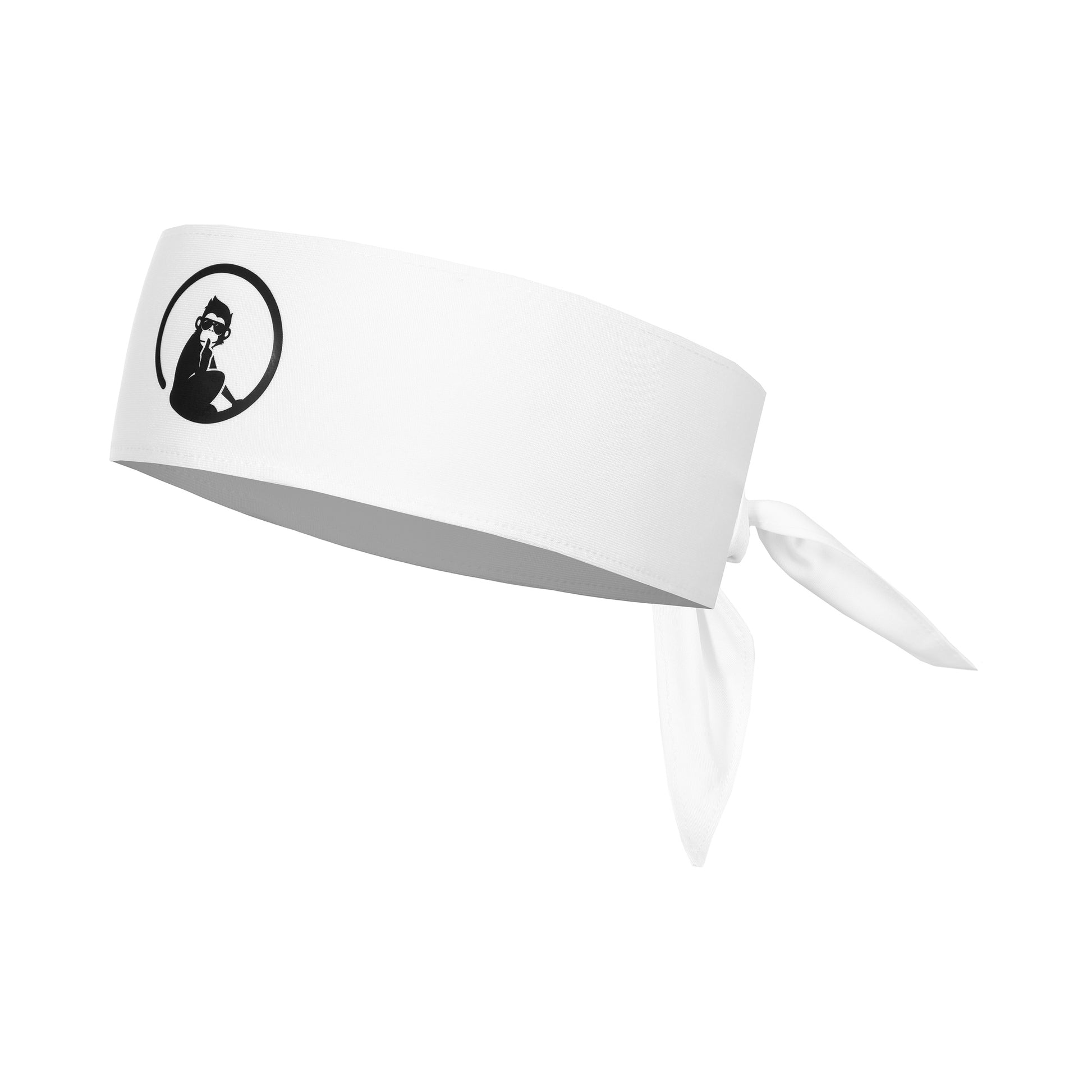 Quiet Please Court Bandana-Bianco