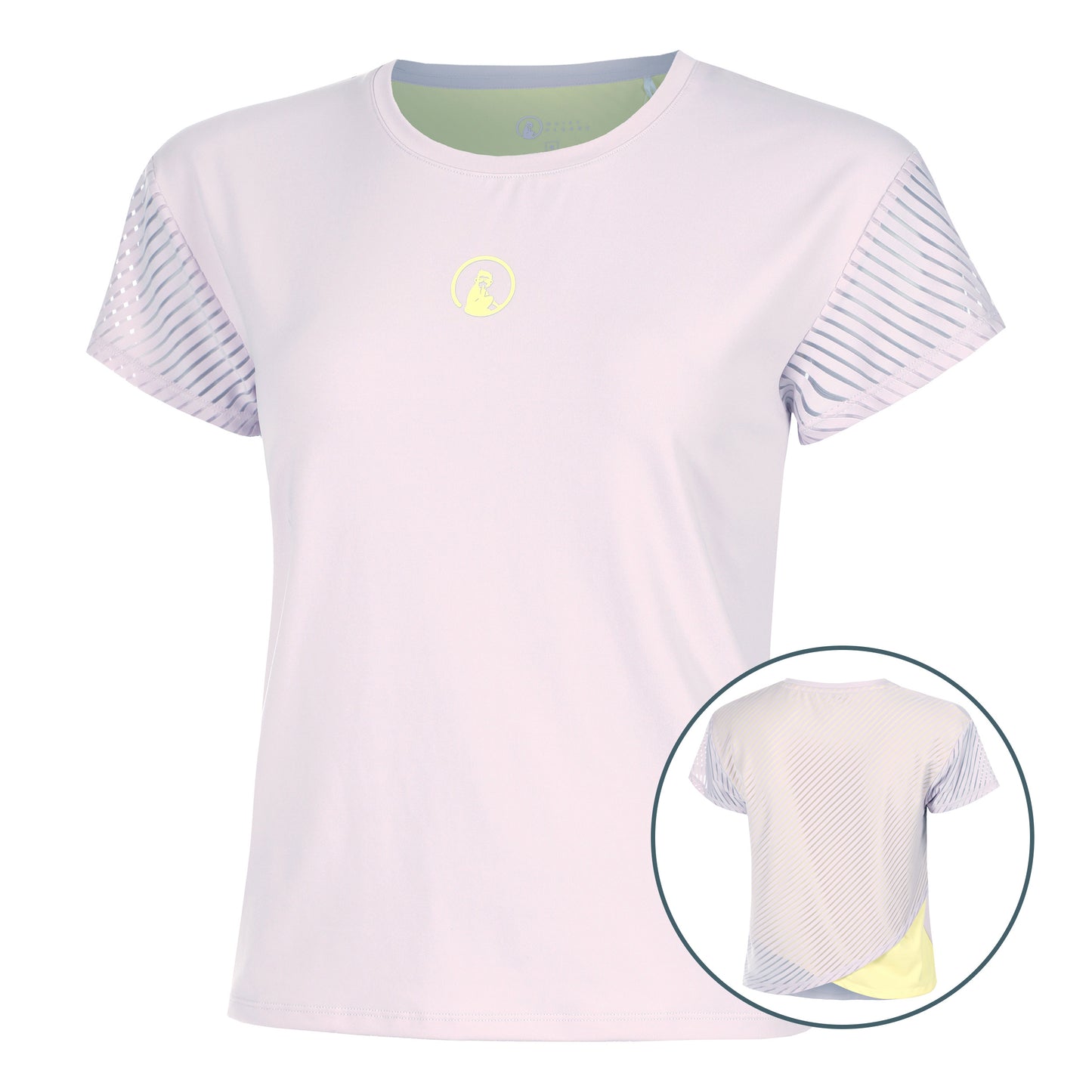 Quiet Please Mind Cross Maglietta Donna-Lilla,Giallo