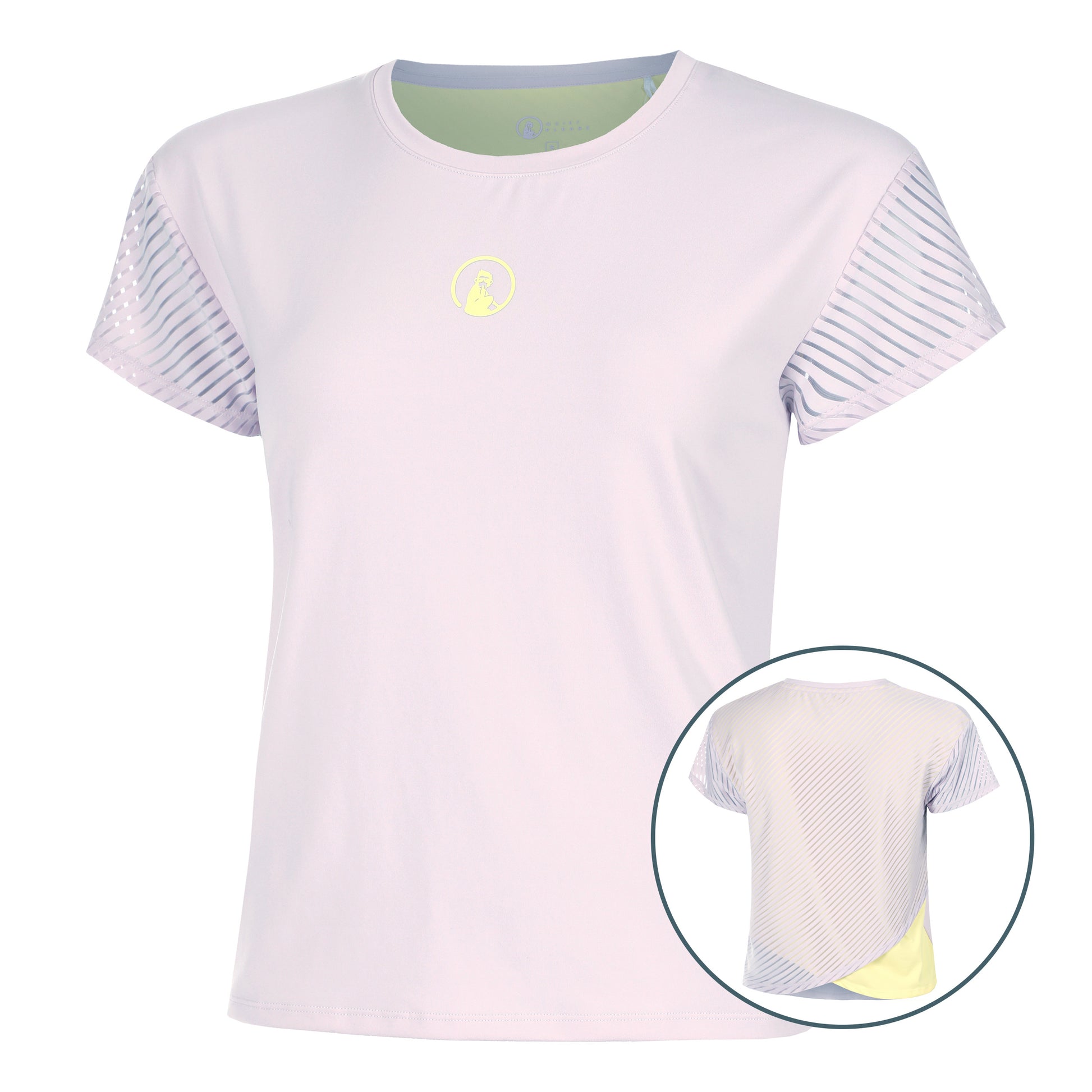 Quiet Please Mind Cross Maglietta Donna-Lilla,Giallo