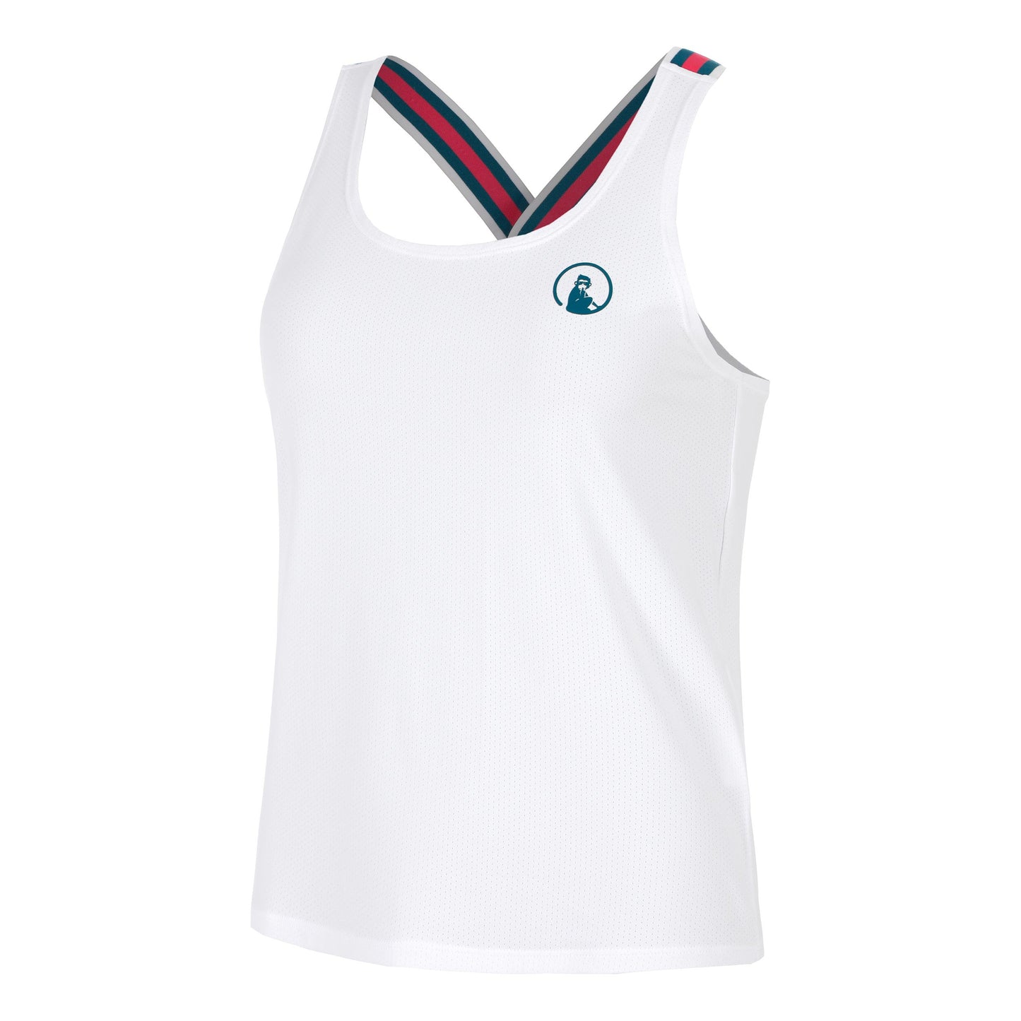 Quiet Please Create Serve & Volley 2.0 Canottiera Donna-Bianco,Multicolore