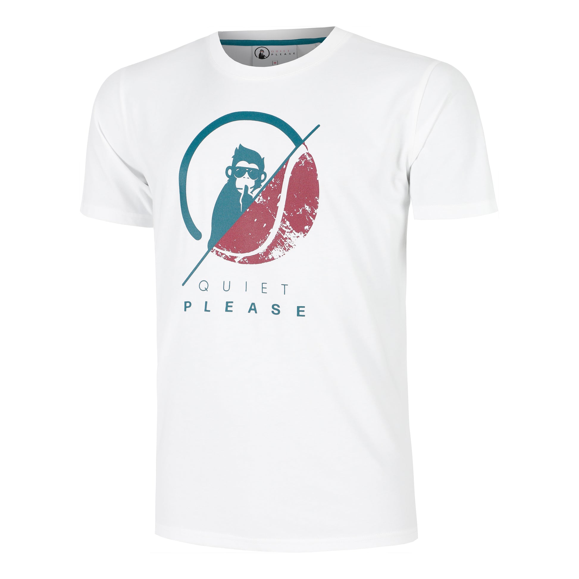 Quiet Please Create 40:40 Maglietta Uomini-Bianco,Multicolore