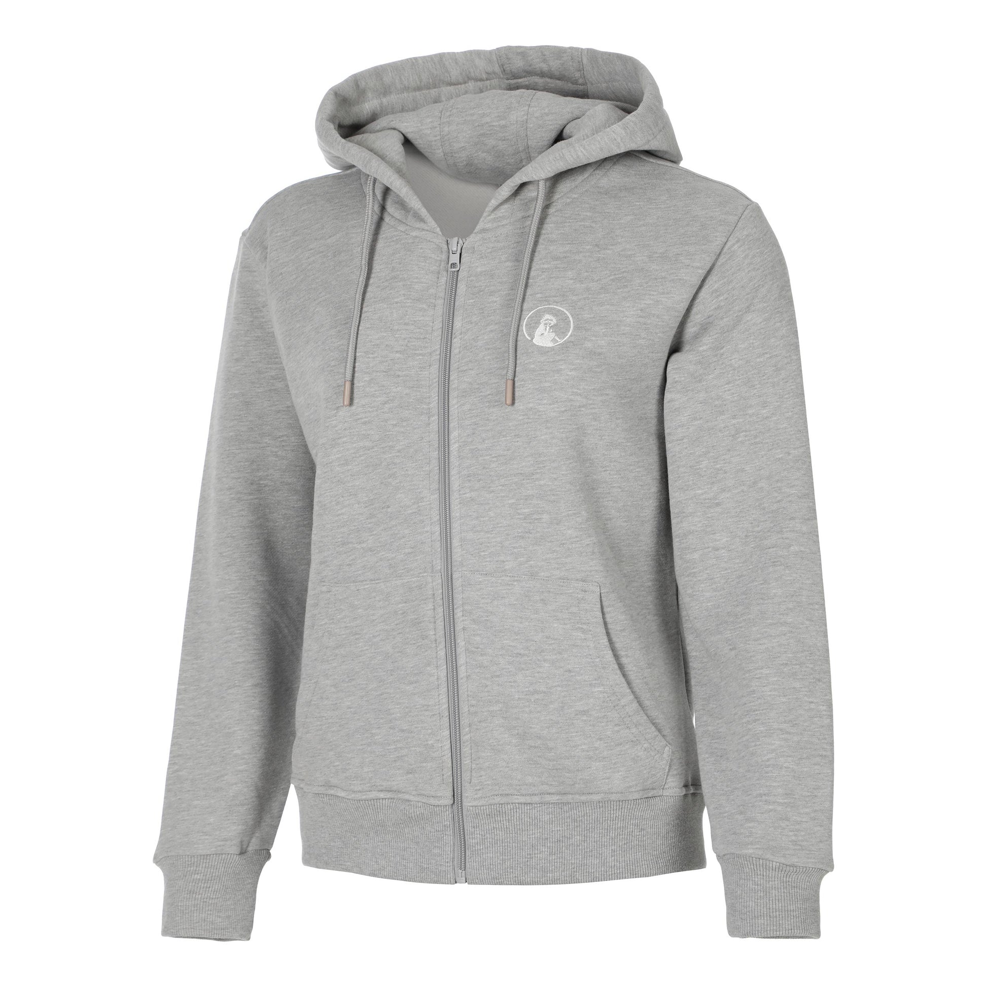 Quiet Please Essential Zip Felpa Donna-grigio