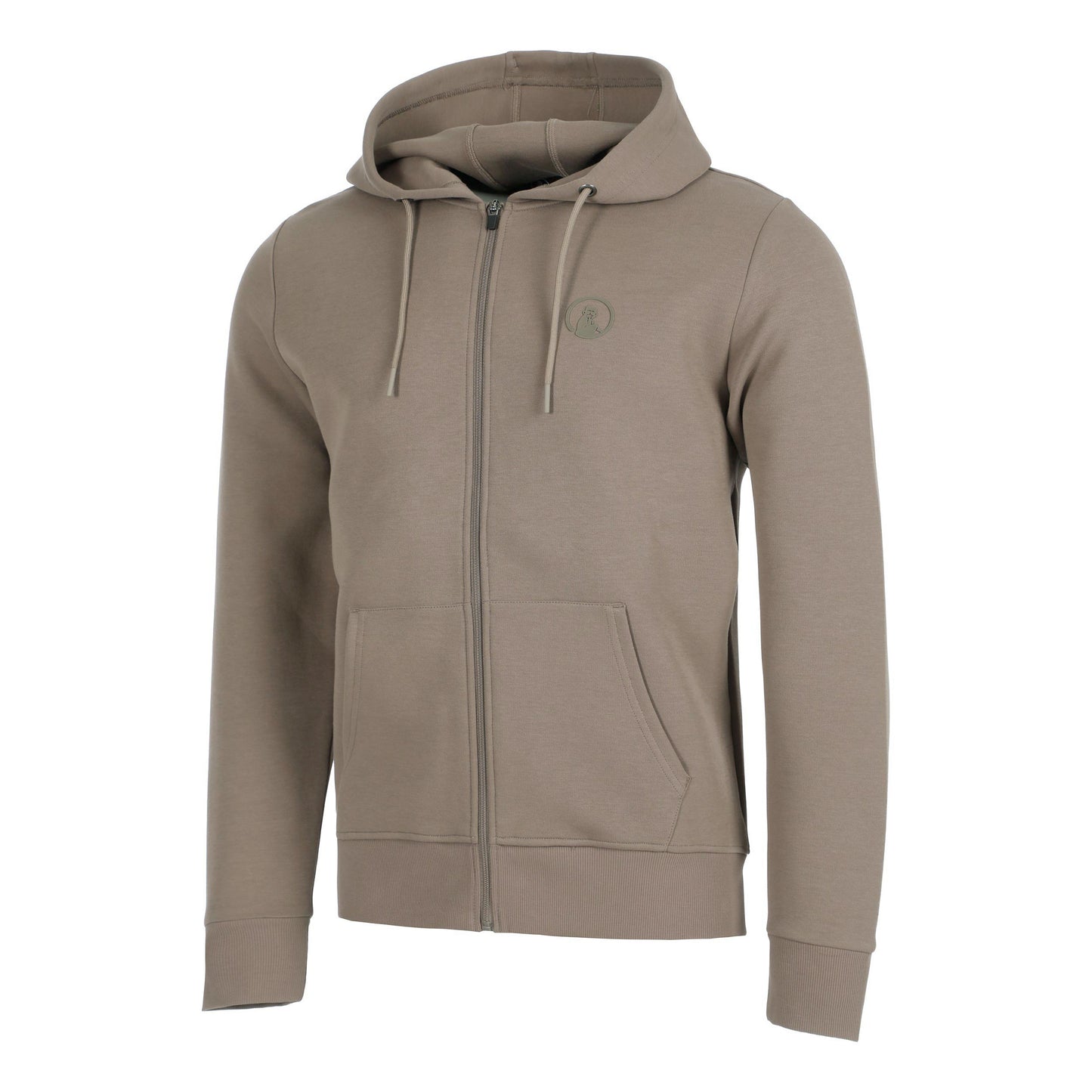 Quiet Please Tonal Core Zip Felpa Uomini - grigio, marrone