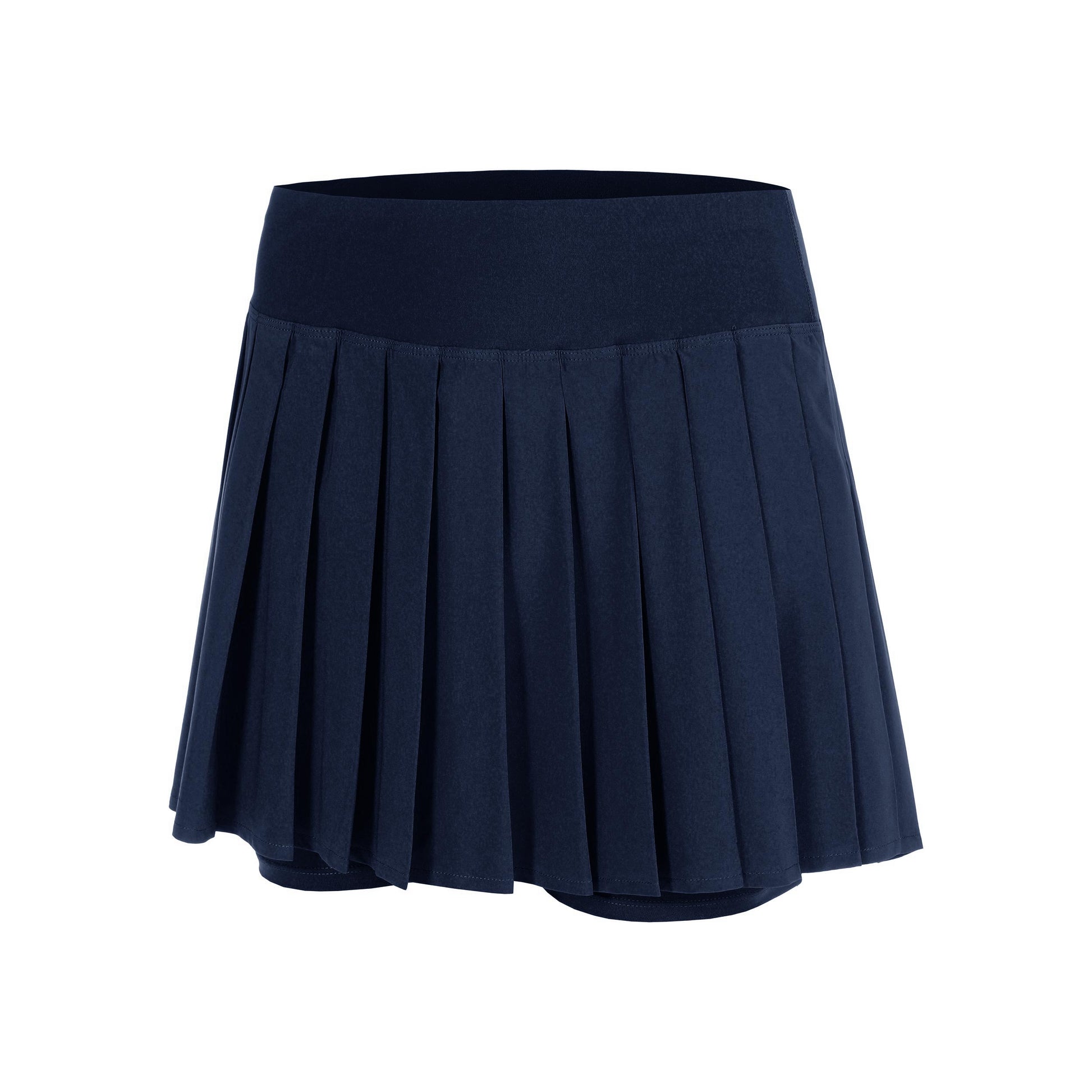Quiet Please Love Pleated Gonna Donna-blu scuro