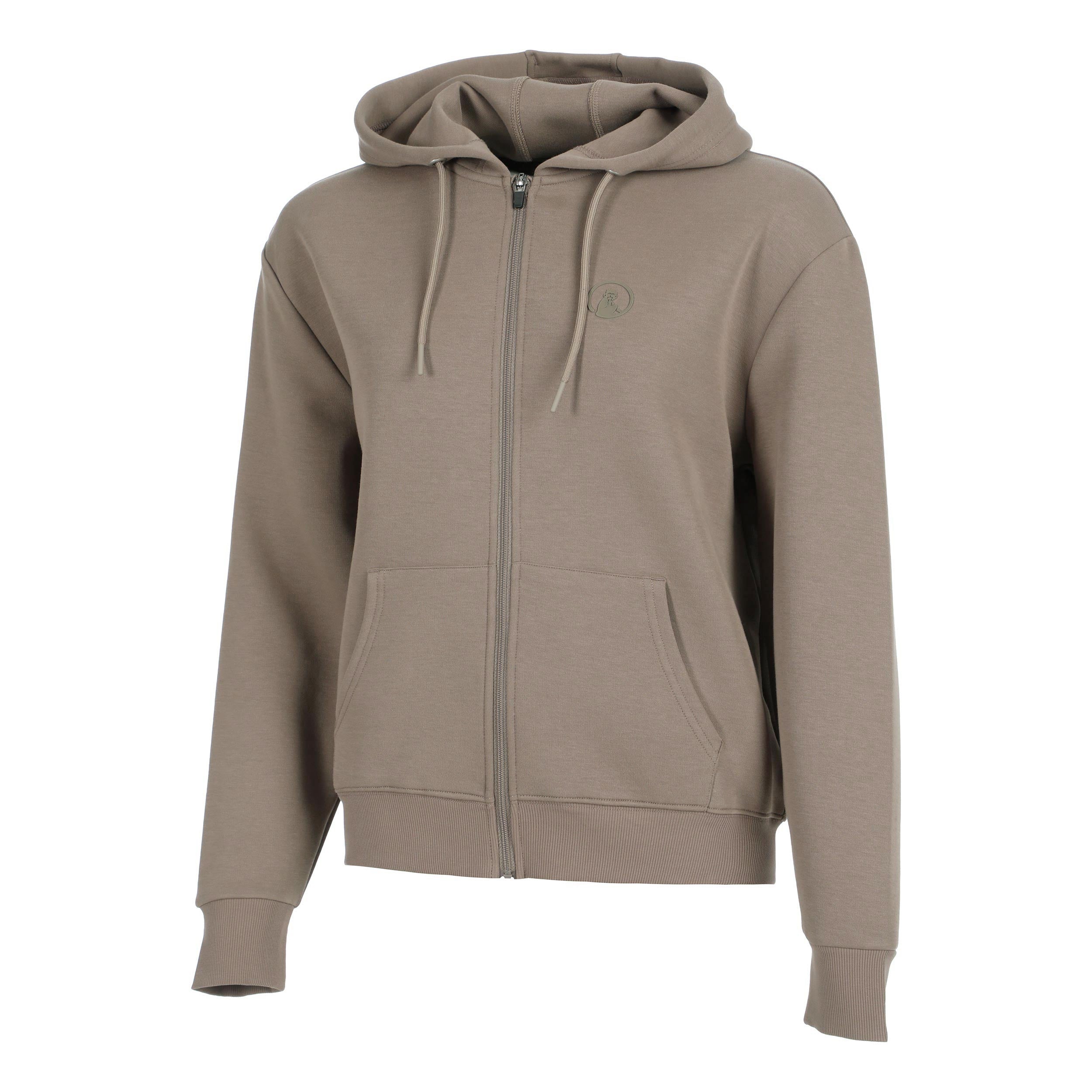 Quiet Please Tonal Core Zip Felpa Donna - grigio, marrone