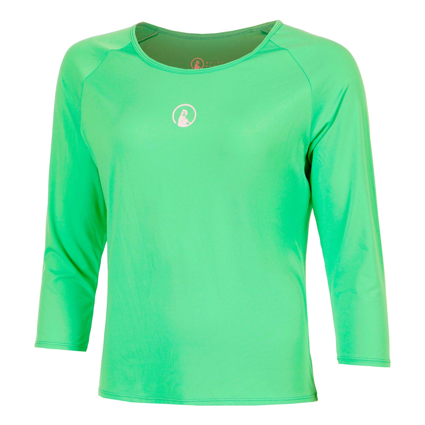 Quiet Please Joy Manica lunga Donna - verde, bianco