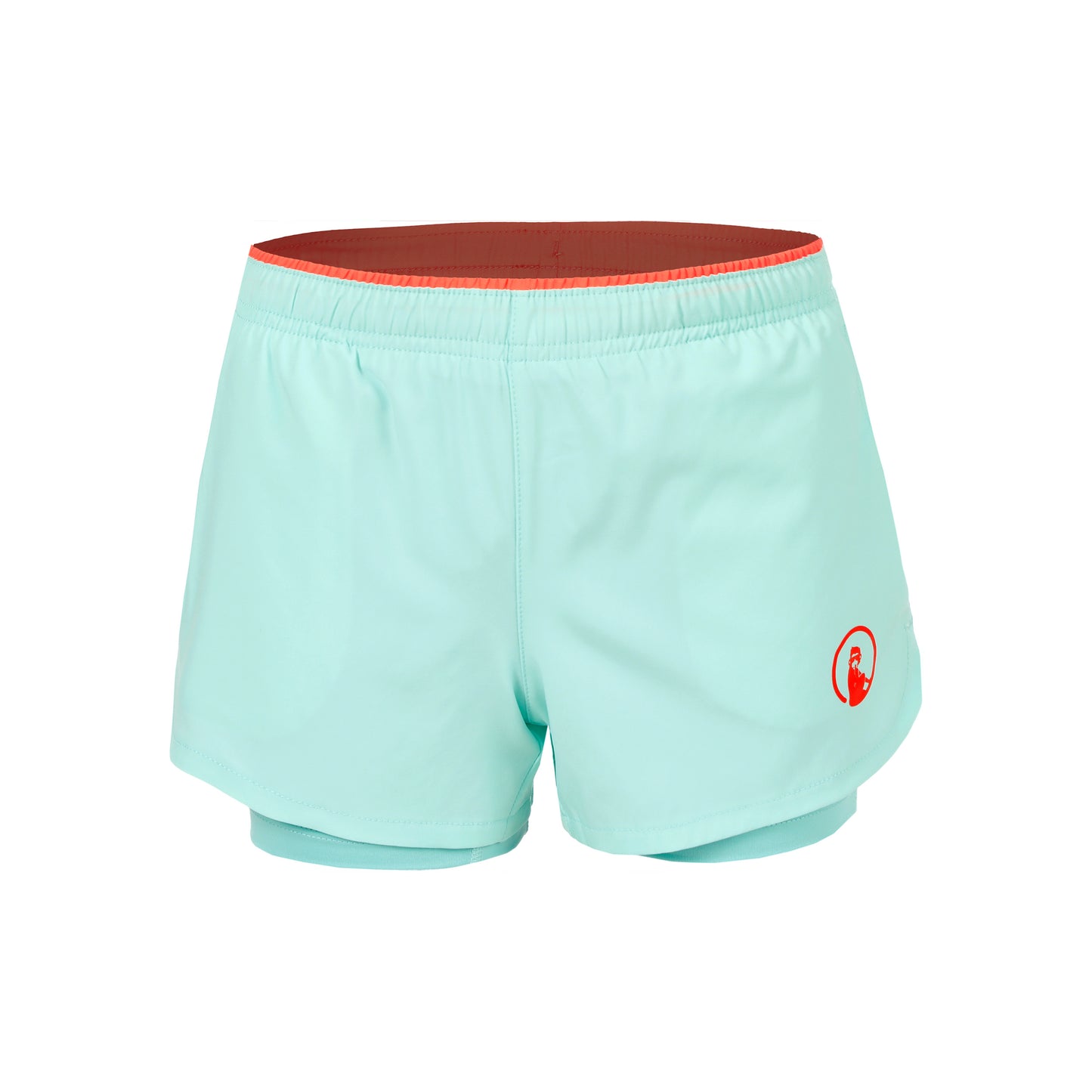 Quiet Please Point 2in1 Pantaloncini Ragazze - turchese, rosso