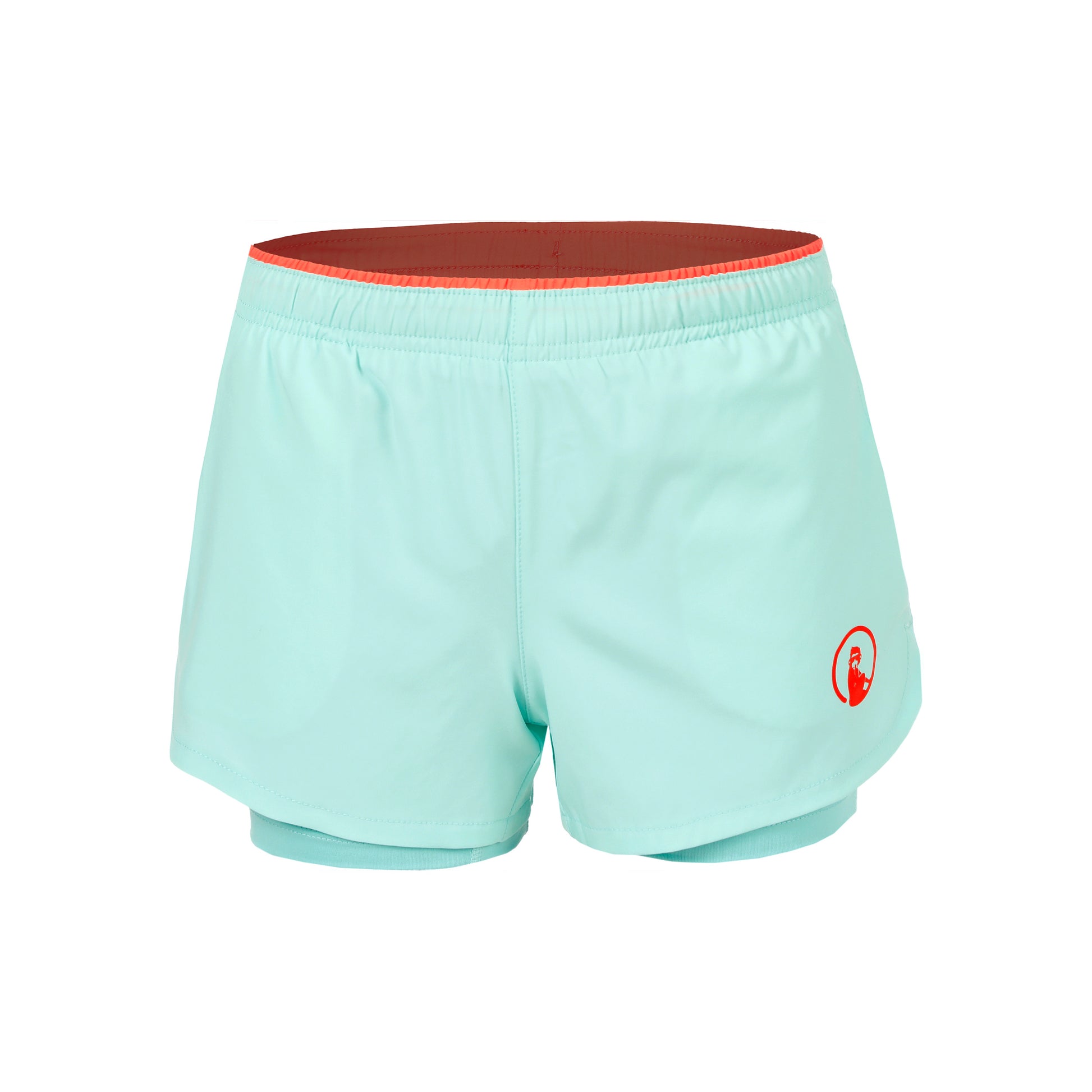 Quiet Please Point 2in1 Pantaloncini Ragazze - turchese, rosso