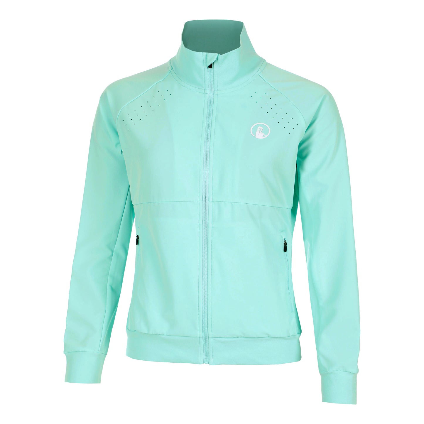 Quiet Please Wild Return Giacca Da Allenamento Donna-Turchese,Bianco