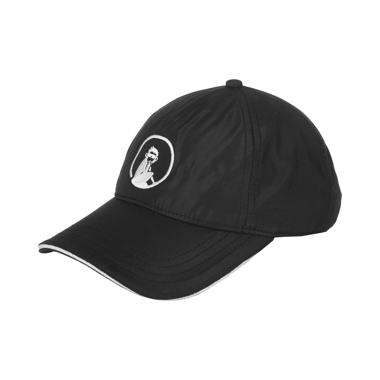 Quiet Please Court Cappellino Bambini-Nero,Bianco