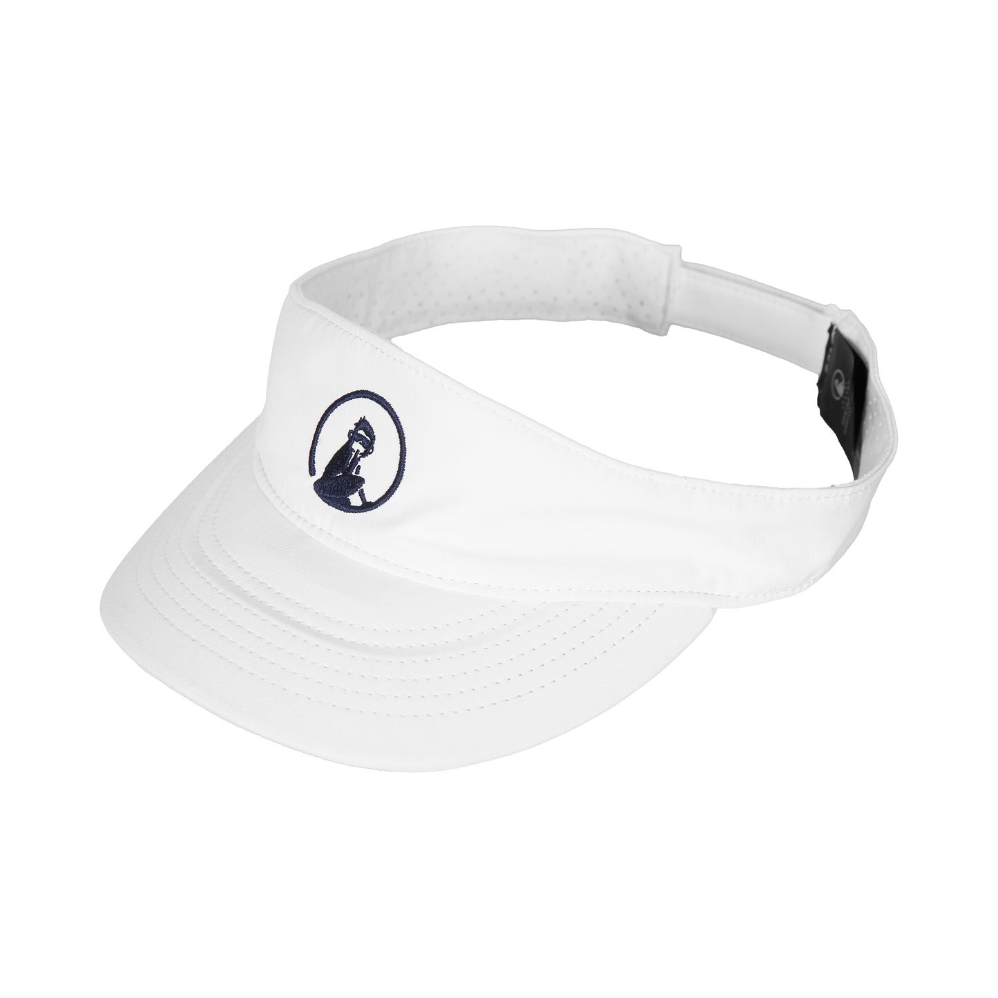 Quiet Please Court Performance Visiera Donna-Bianco,Blu Scuro